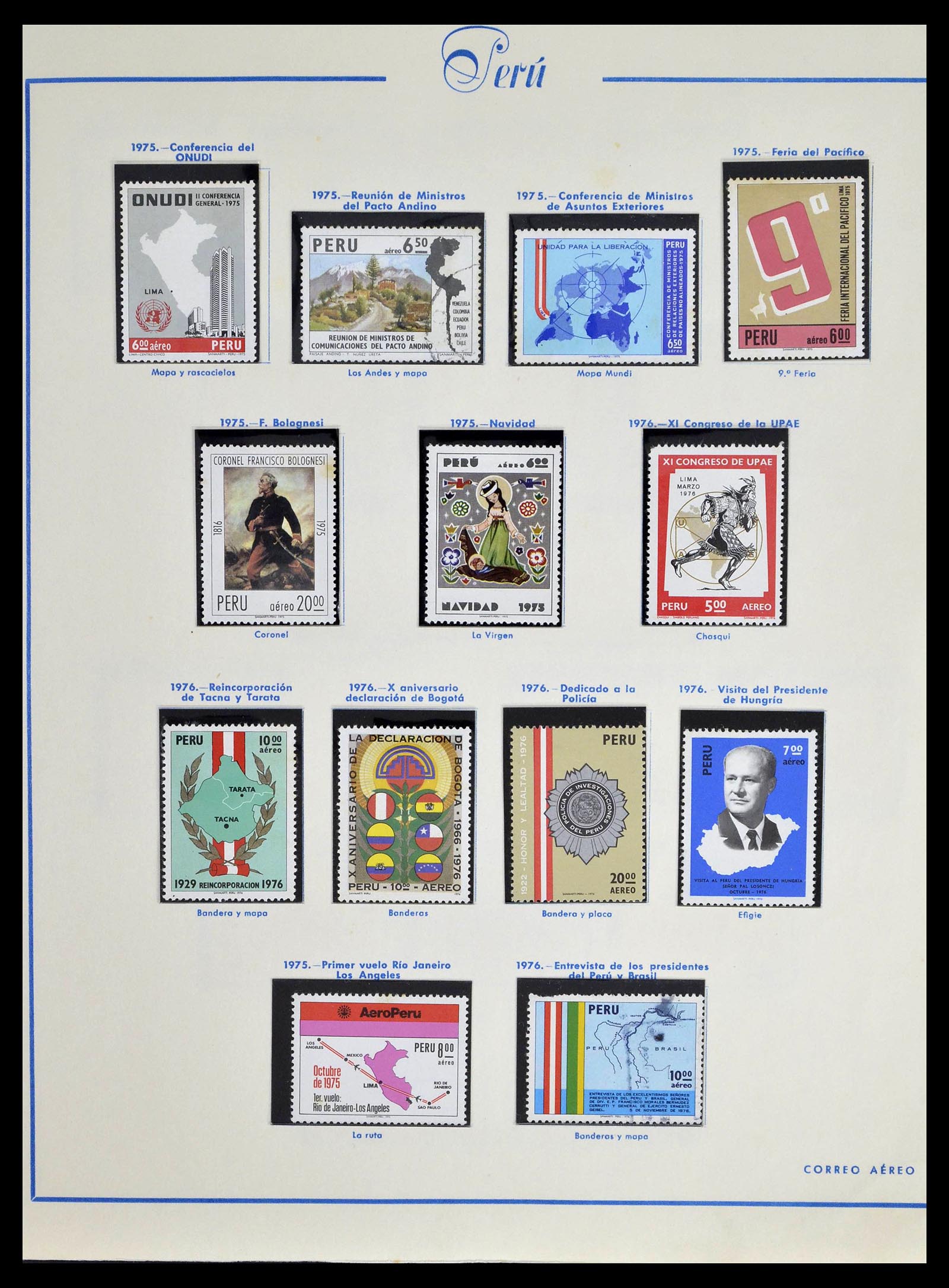 39214 0077 - Stamp collection 39214 Peru 1857-1981.