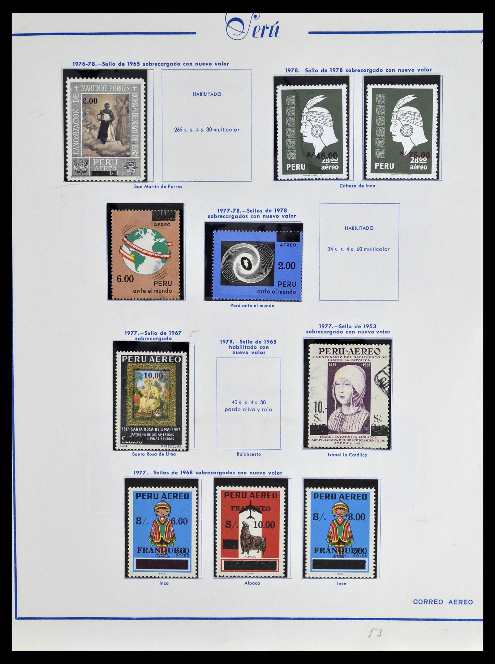 39214 0080 - Stamp collection 39214 Peru 1857-1981.