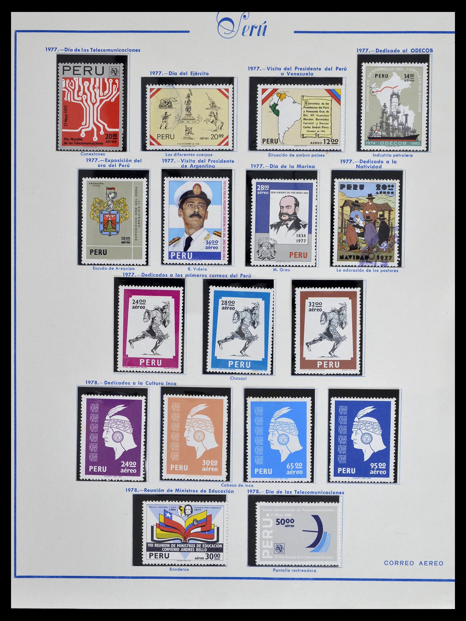 39214 0081 - Postzegelverzameling 39214 Peru 1857-1981.