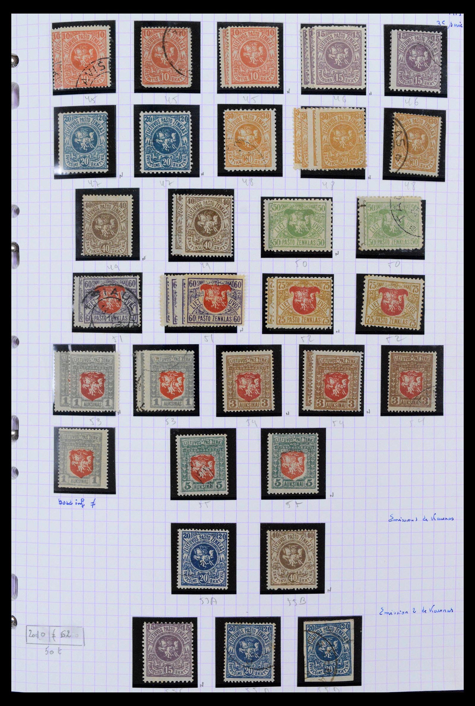 39215 0004 - Stamp collection 39215 Lithuania 1919-2008.