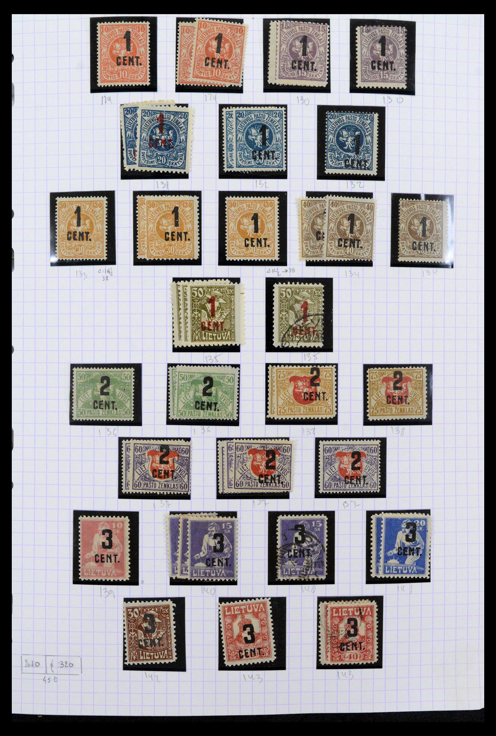 39215 0010 - Stamp collection 39215 Lithuania 1919-2008.