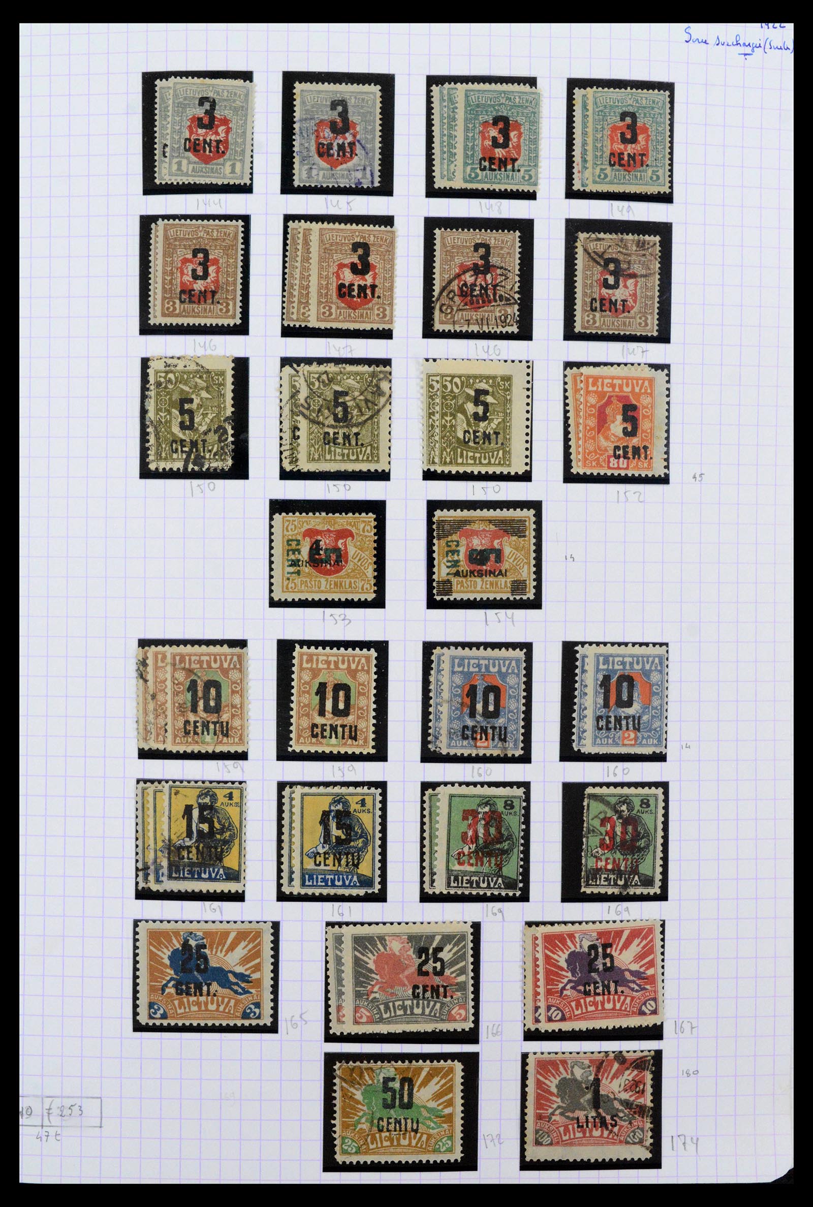 39215 0011 - Stamp collection 39215 Lithuania 1919-2008.
