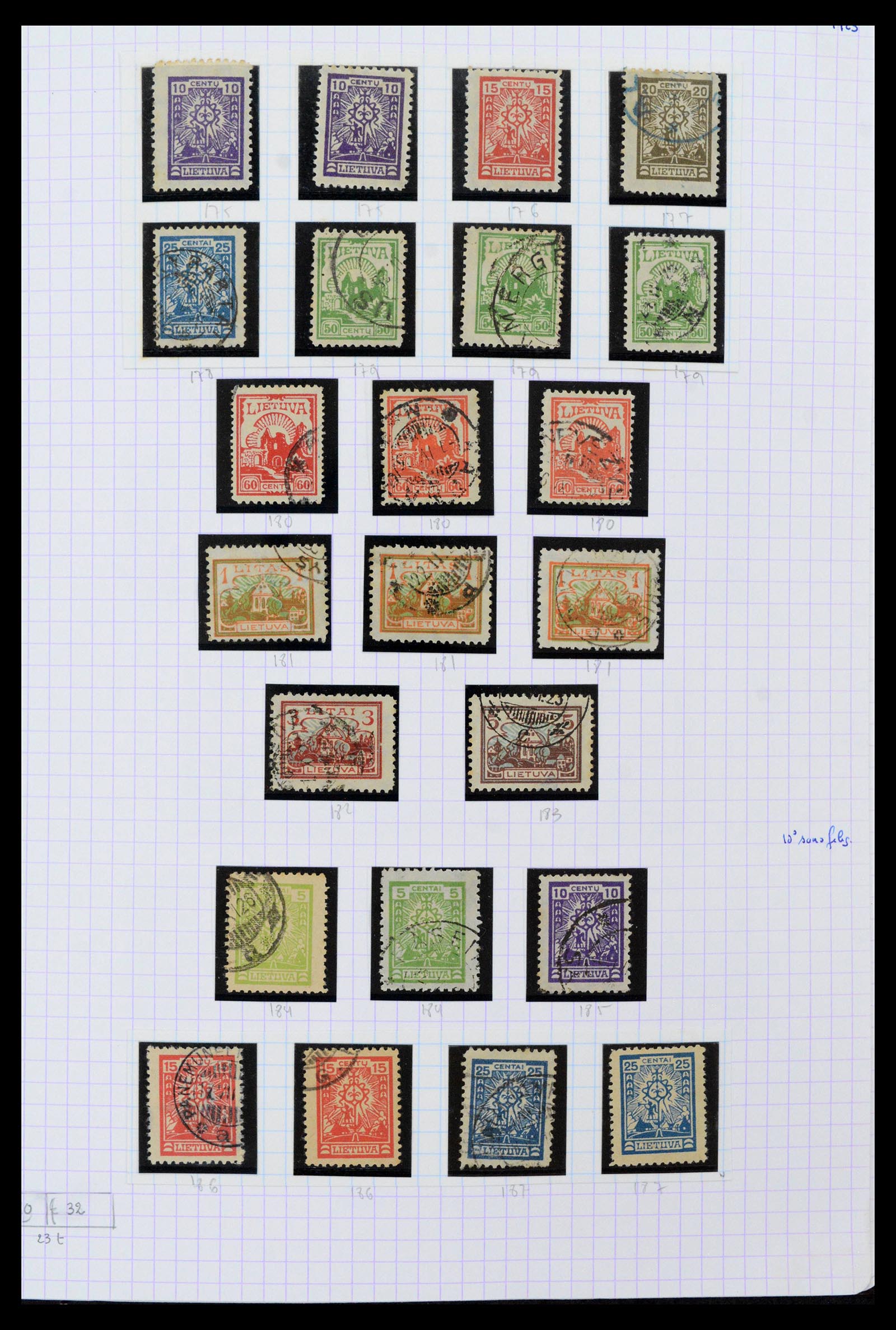 39215 0012 - Stamp collection 39215 Lithuania 1919-2008.