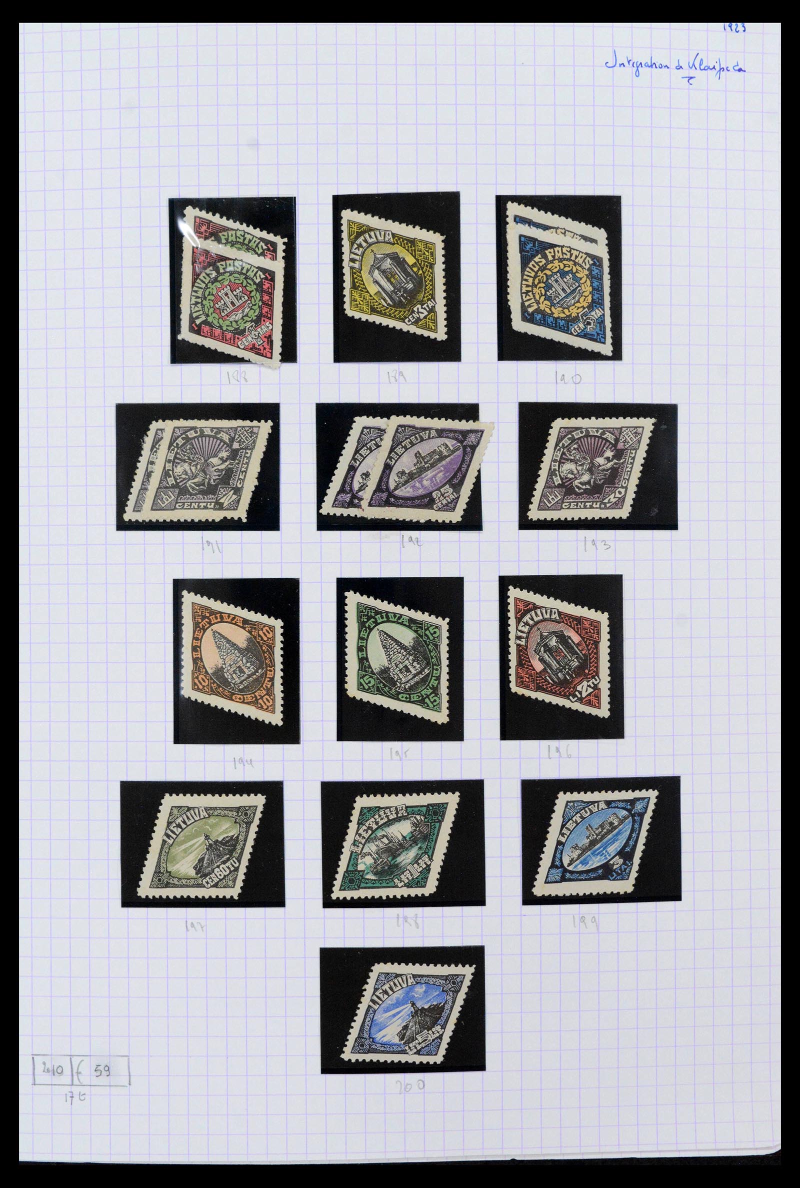 39215 0013 - Stamp collection 39215 Lithuania 1919-2008.