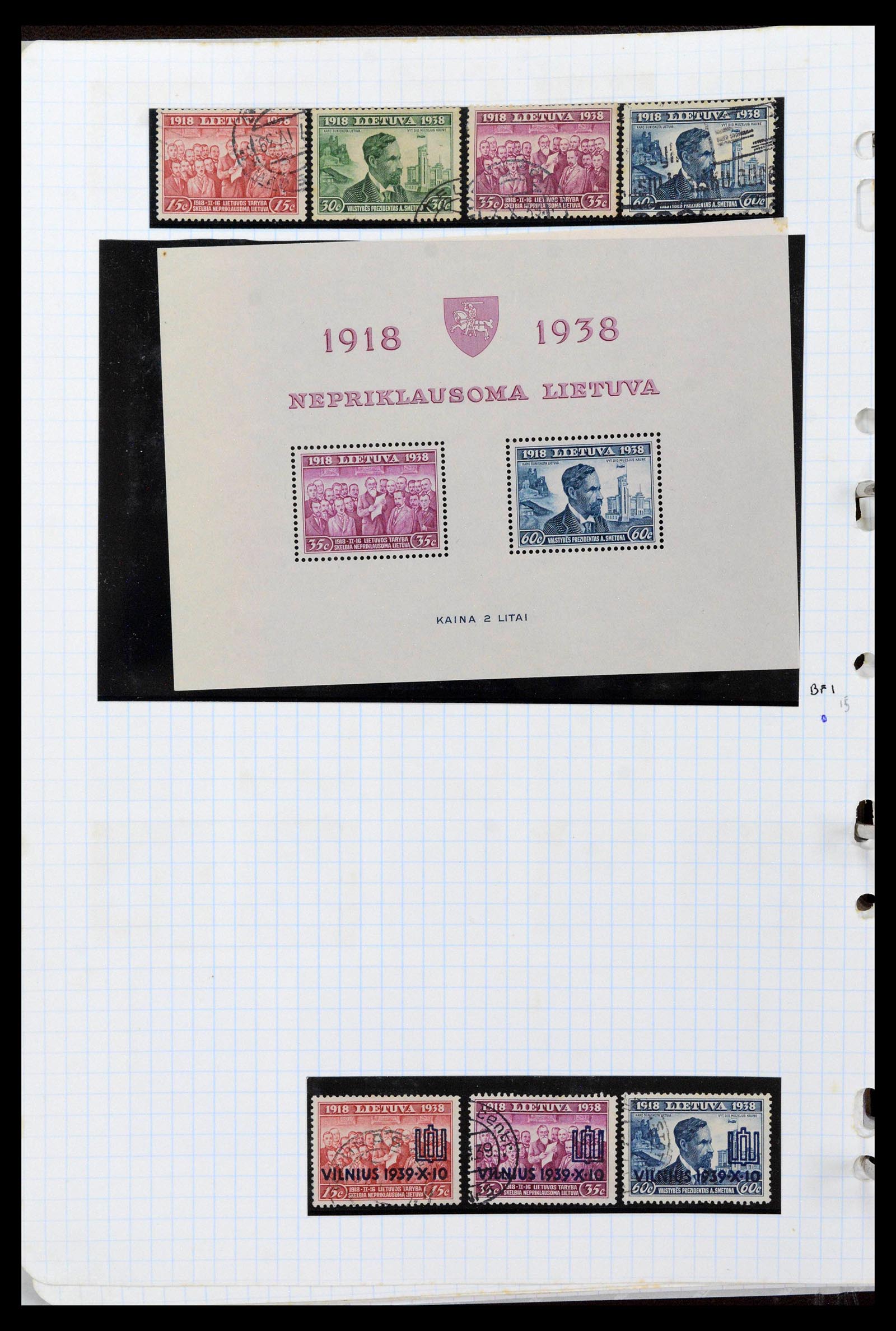 39215 0026 - Stamp collection 39215 Lithuania 1919-2008.