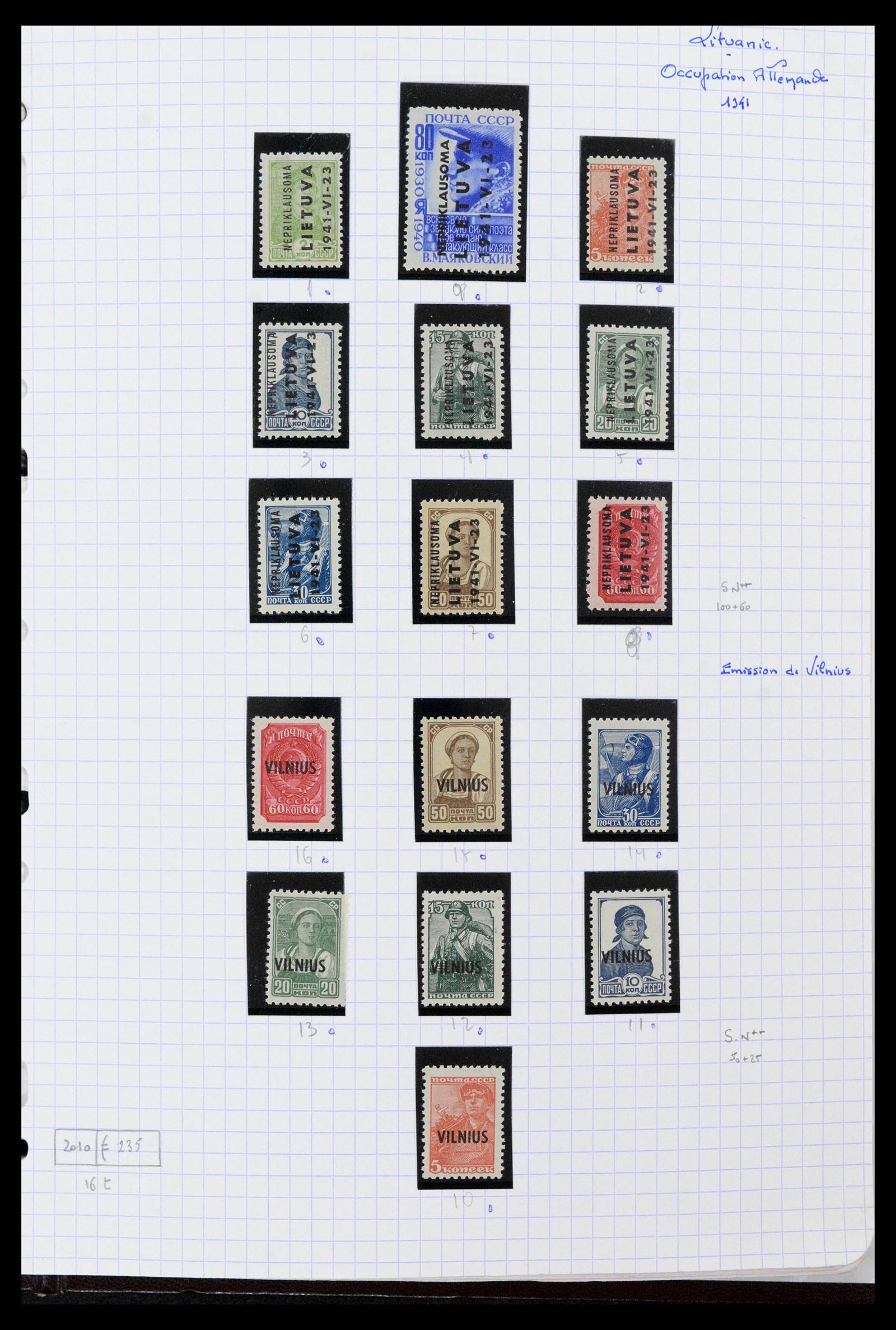 39215 0036 - Stamp collection 39215 Lithuania 1919-2008.