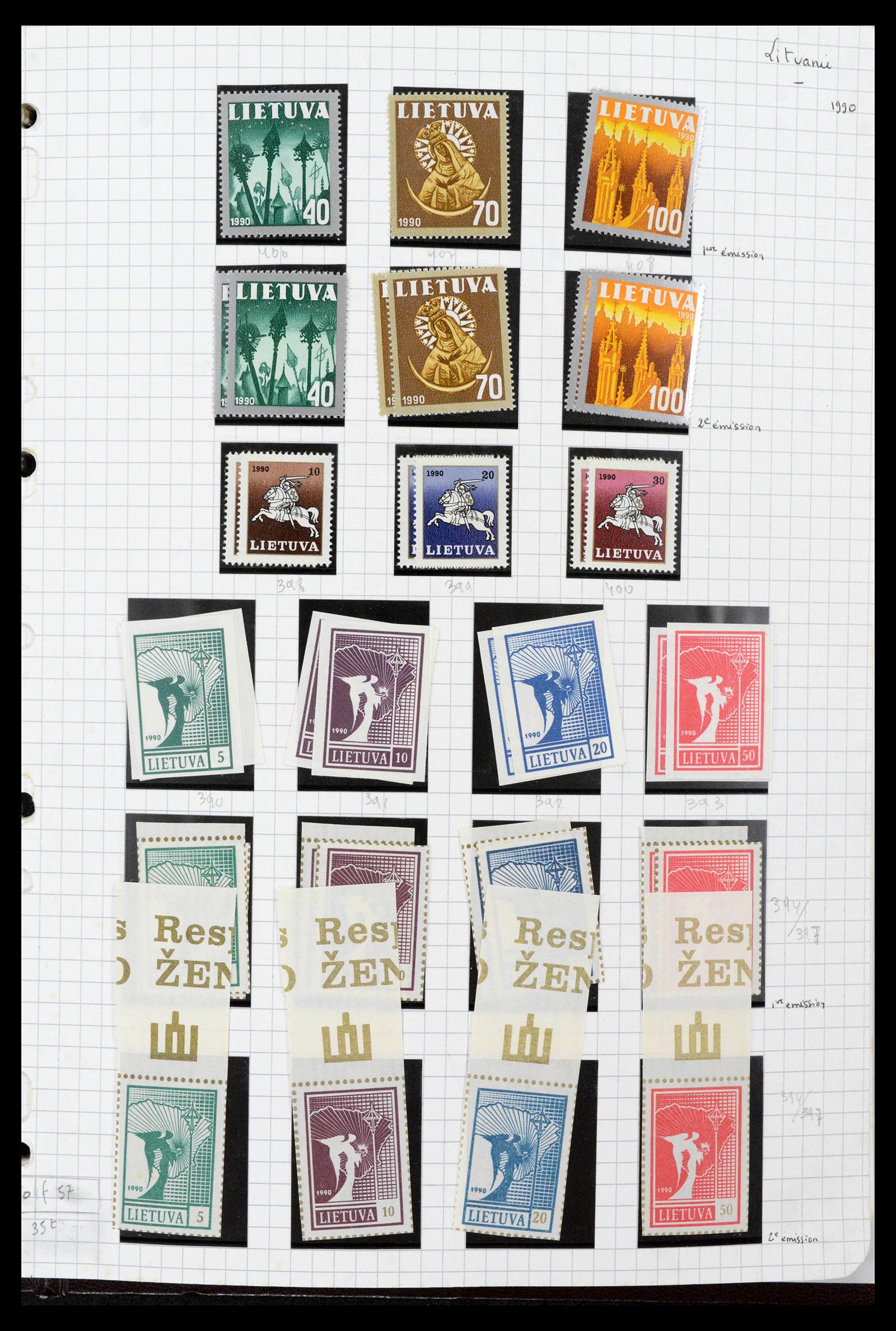 39215 0037 - Stamp collection 39215 Lithuania 1919-2008.