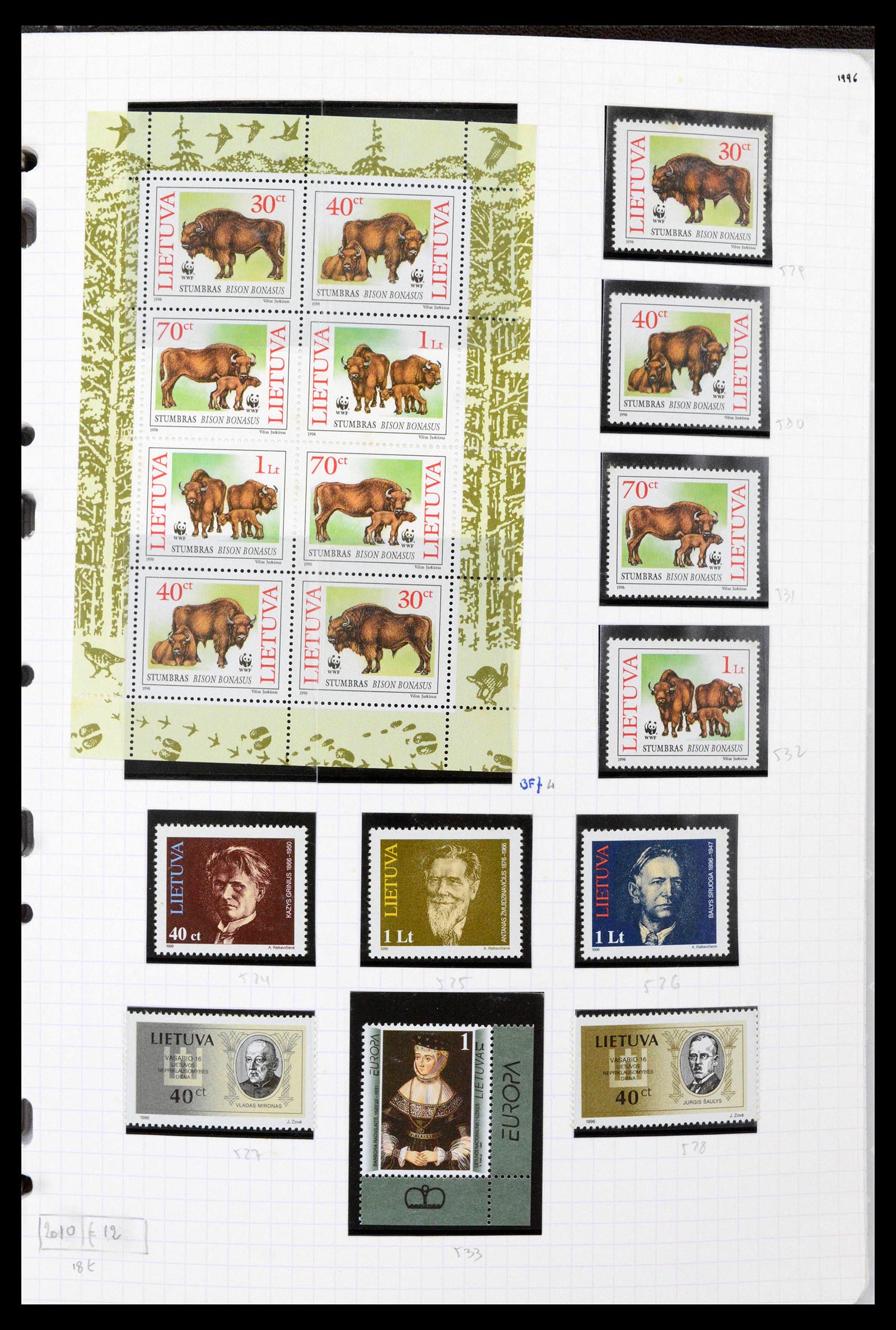 39215 0049 - Stamp collection 39215 Lithuania 1919-2008.