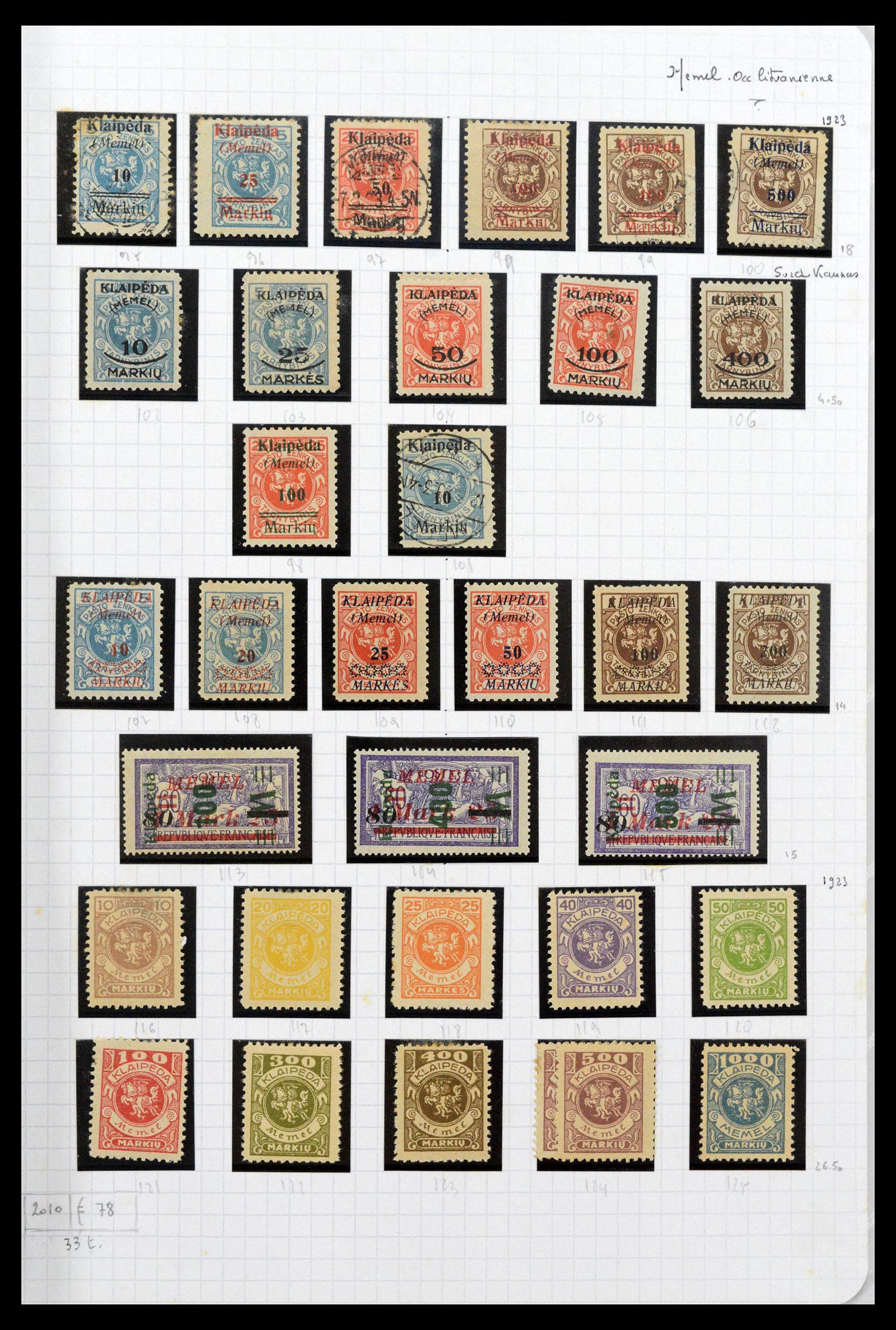 39215 0088 - Stamp collection 39215 Lithuania 1919-2008.