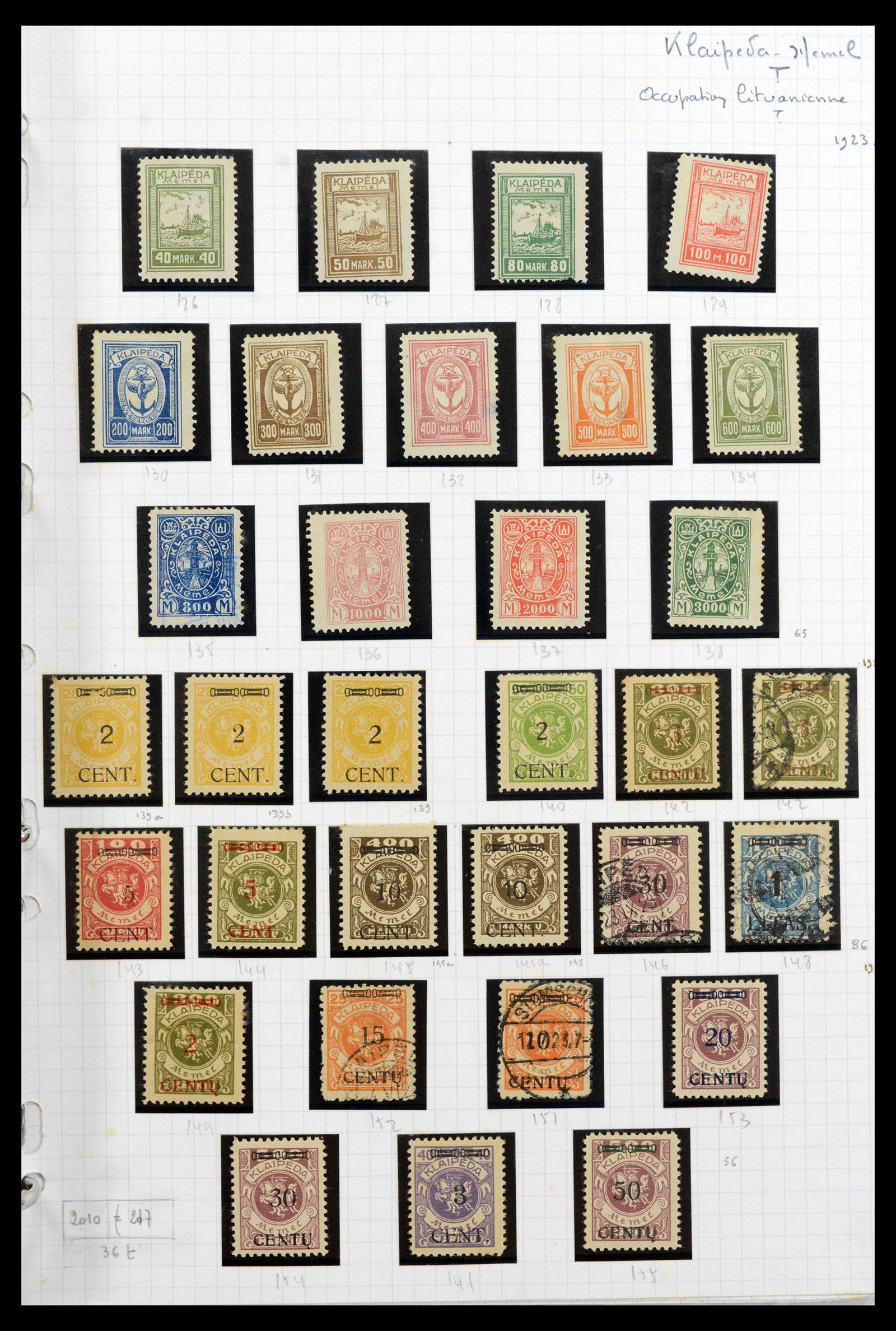 39215 0089 - Stamp collection 39215 Lithuania 1919-2008.