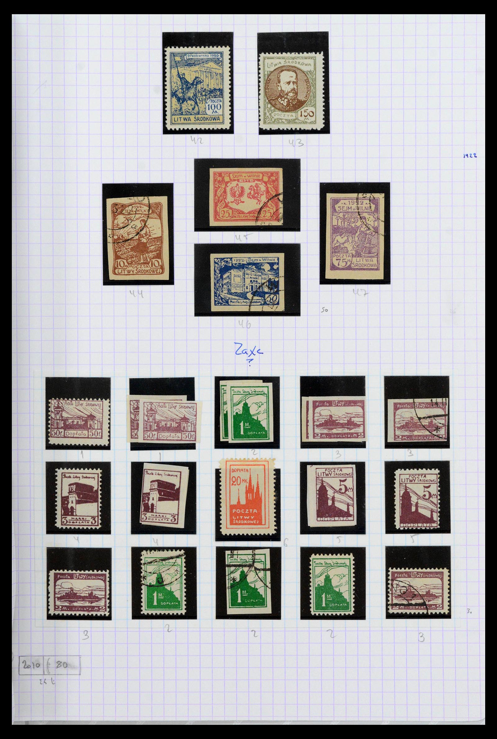 39215 0099 - Stamp collection 39215 Lithuania 1919-2008.