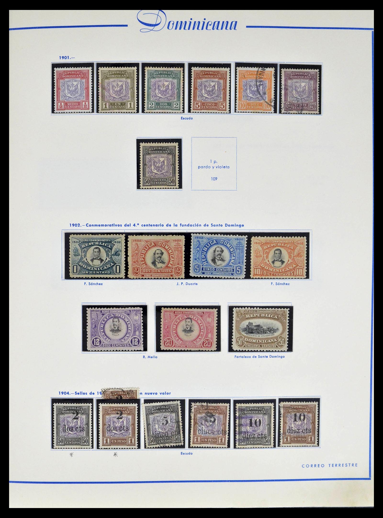 39216 0008 - Postzegelverzameling 39216 Dominicaanse Republiek 1870-1982.