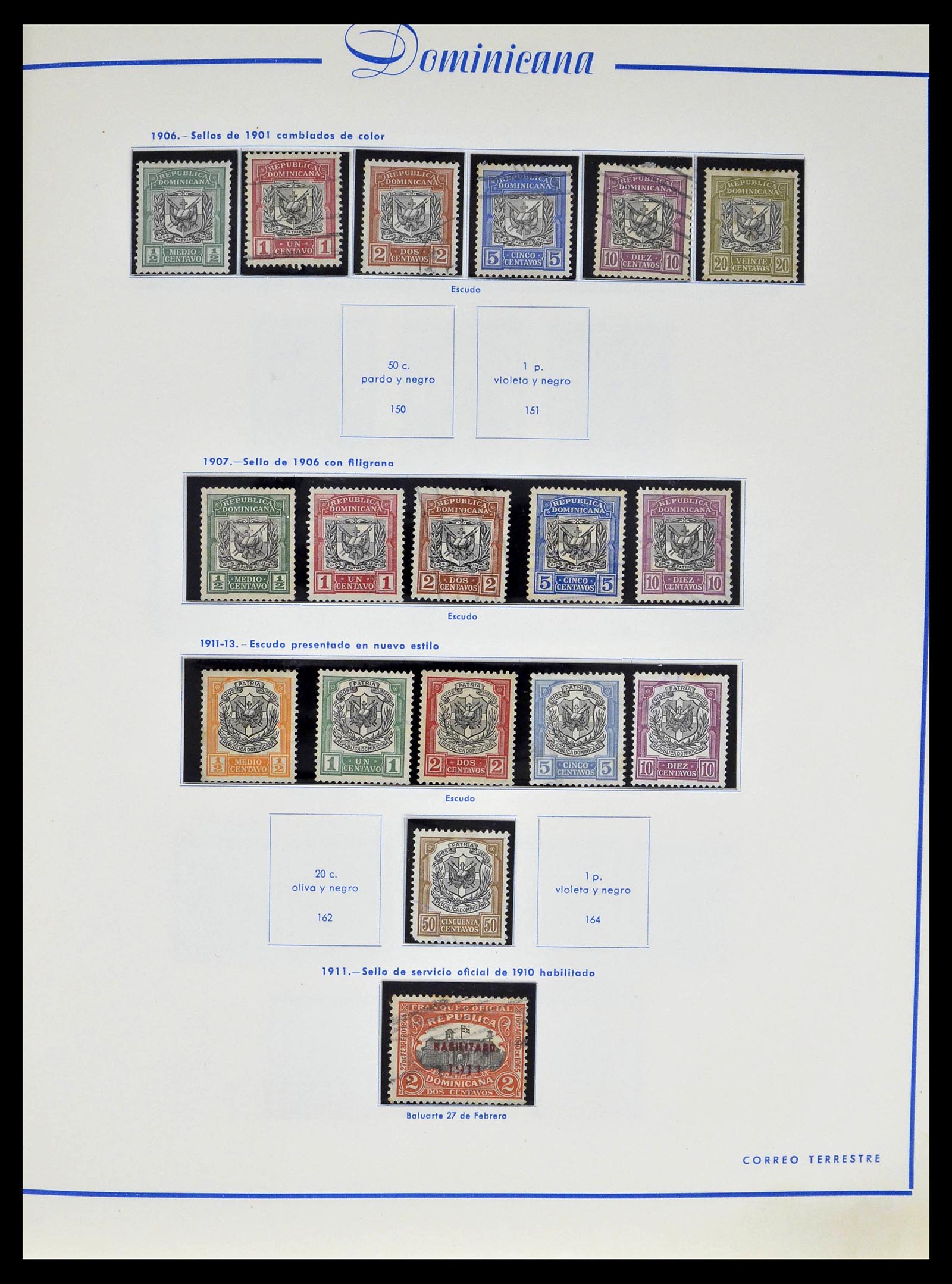 39216 0010 - Postzegelverzameling 39216 Dominicaanse Republiek 1870-1982.