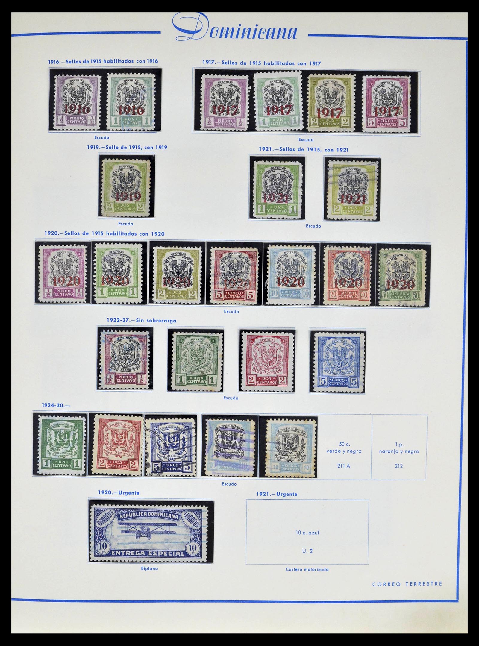 39216 0012 - Postzegelverzameling 39216 Dominicaanse Republiek 1870-1982.