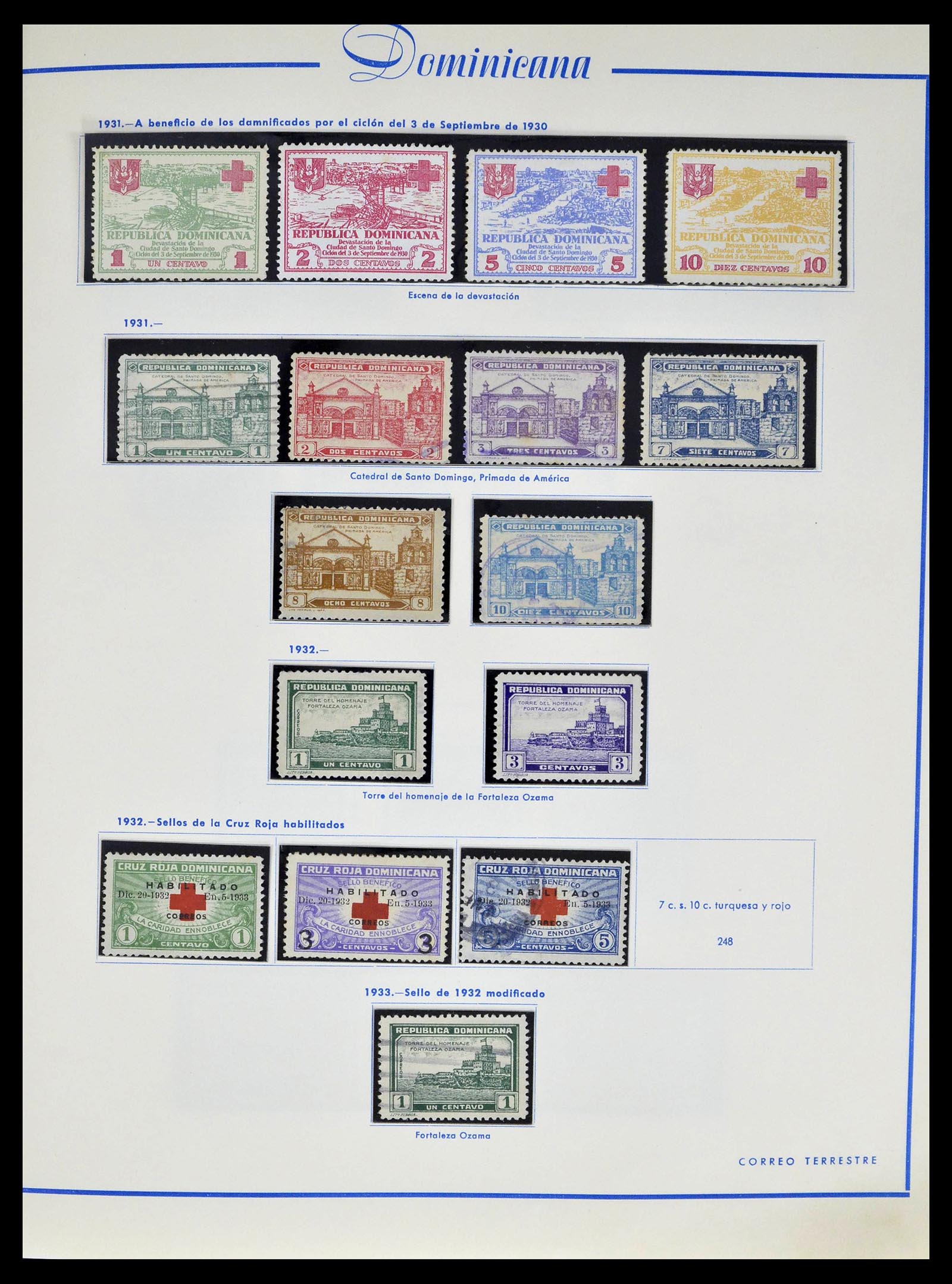 39216 0014 - Postzegelverzameling 39216 Dominicaanse Republiek 1870-1982.