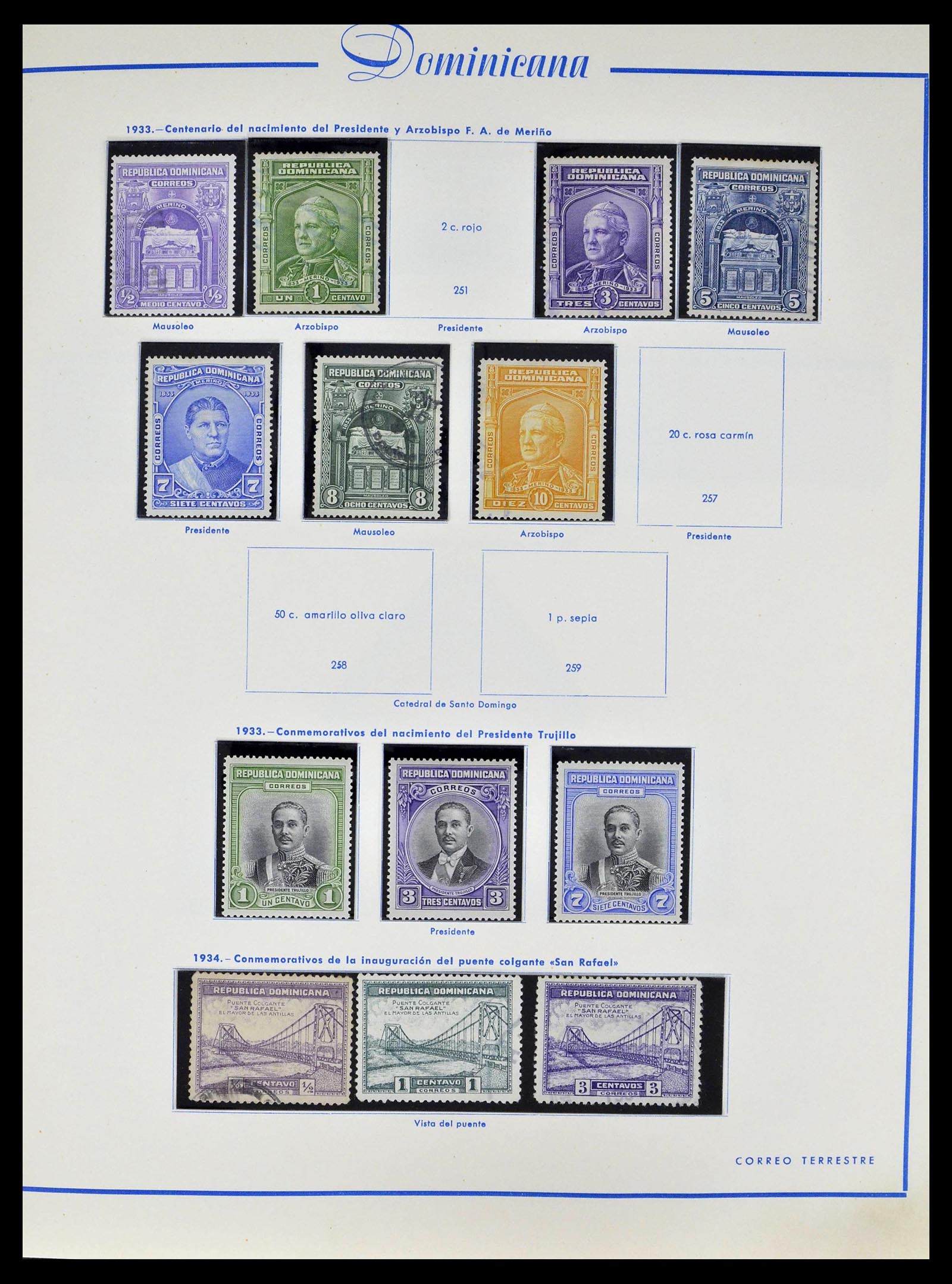 39216 0015 - Postzegelverzameling 39216 Dominicaanse Republiek 1870-1982.