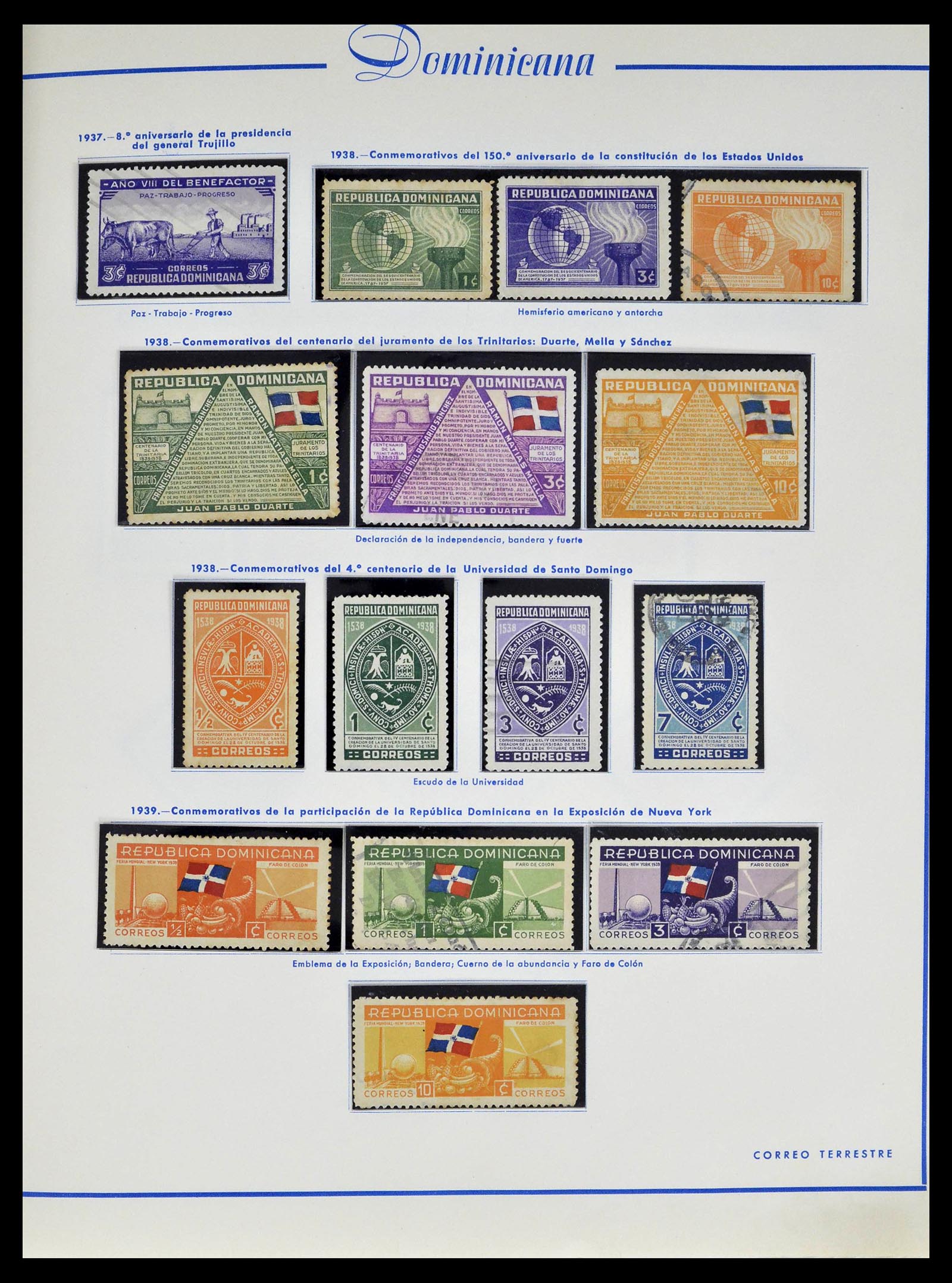 39216 0019 - Postzegelverzameling 39216 Dominicaanse Republiek 1870-1982.