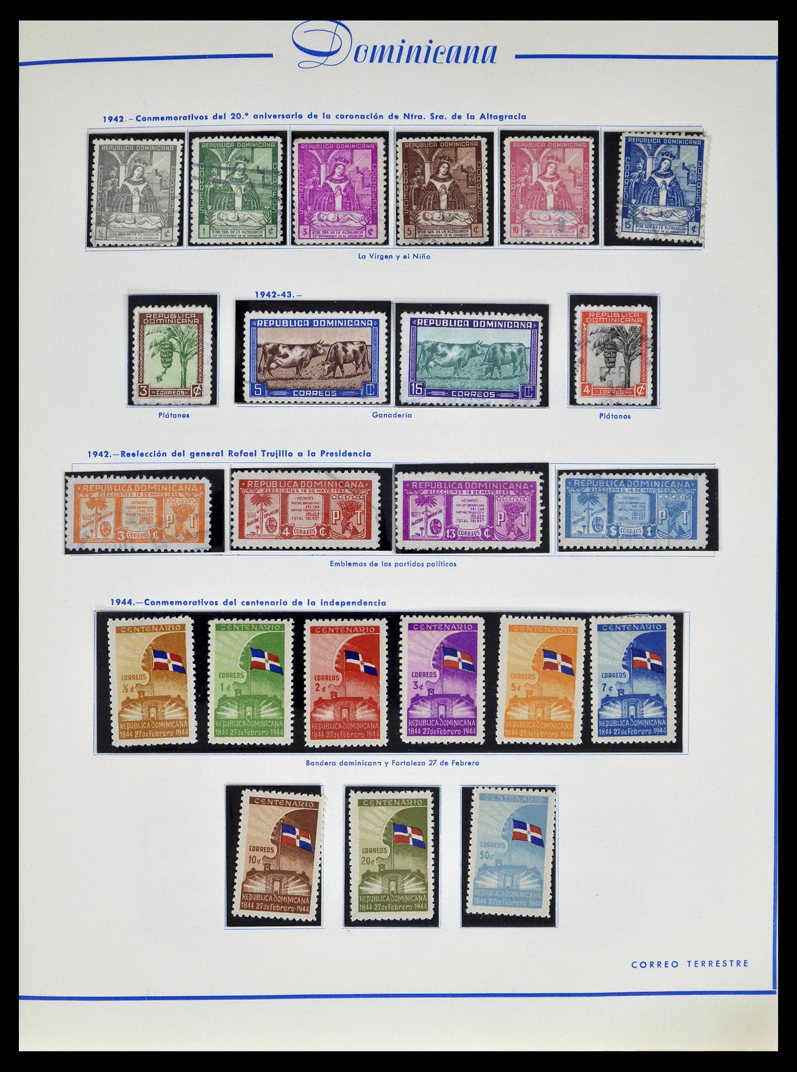 39216 0023 - Postzegelverzameling 39216 Dominicaanse Republiek 1870-1982.