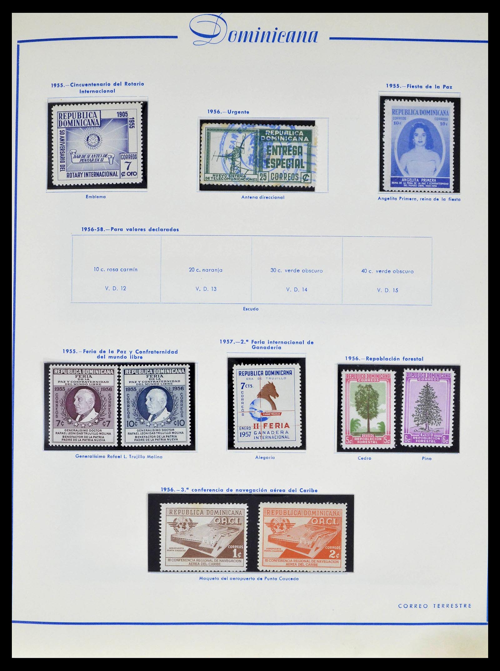 39216 0029 - Postzegelverzameling 39216 Dominicaanse Republiek 1870-1982.