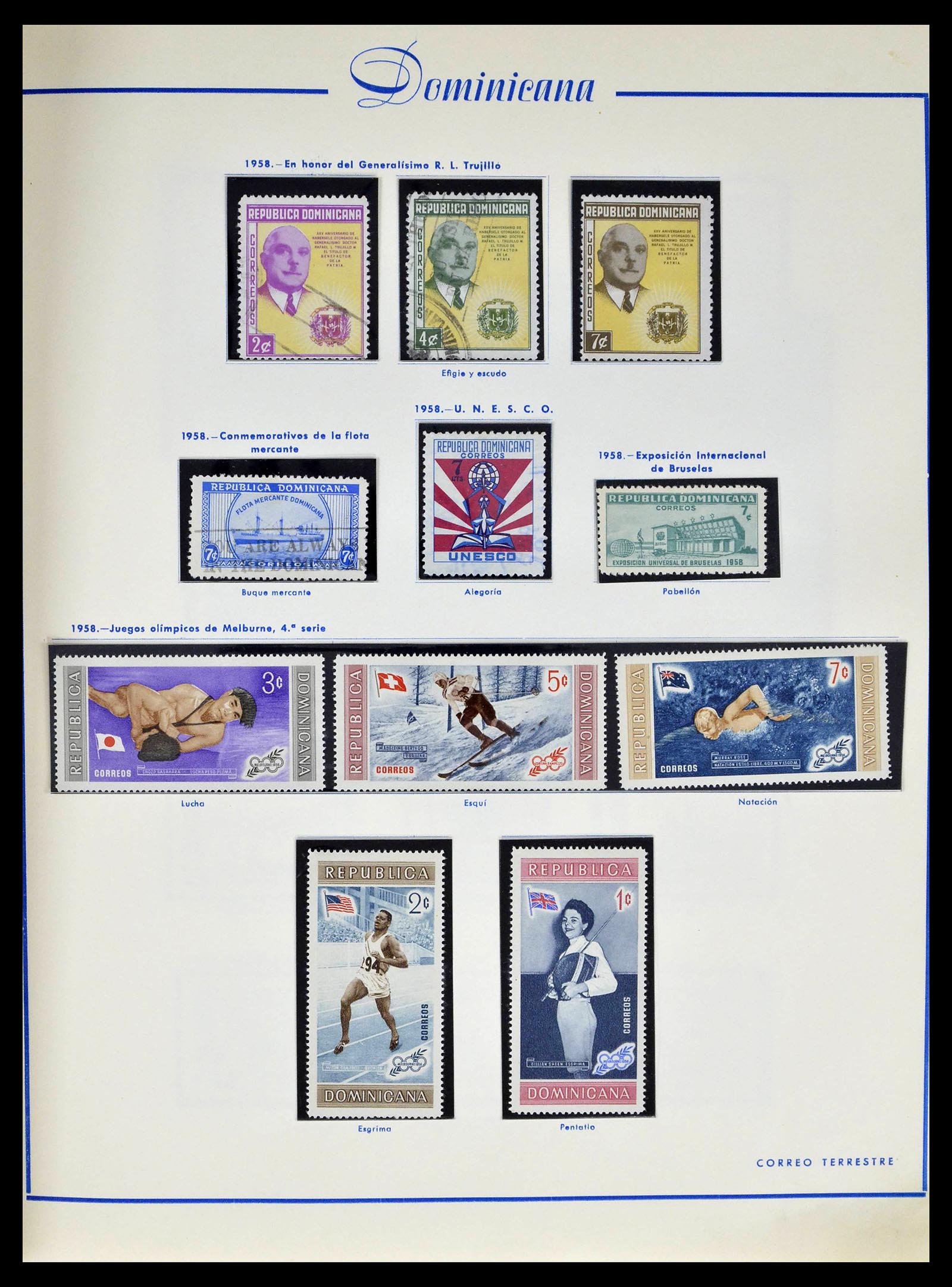 39216 0038 - Postzegelverzameling 39216 Dominicaanse Republiek 1870-1982.