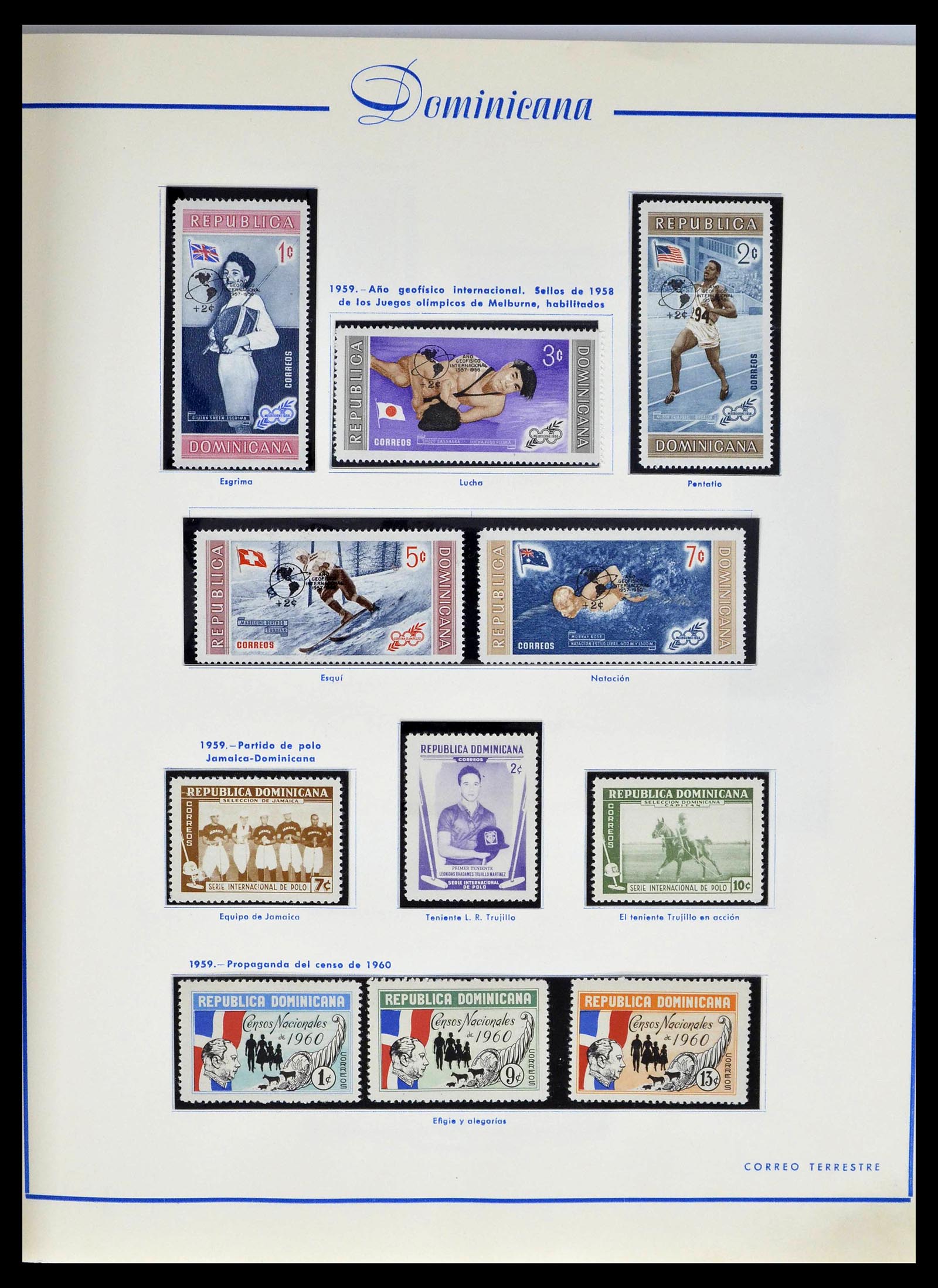 39216 0040 - Postzegelverzameling 39216 Dominicaanse Republiek 1870-1982.