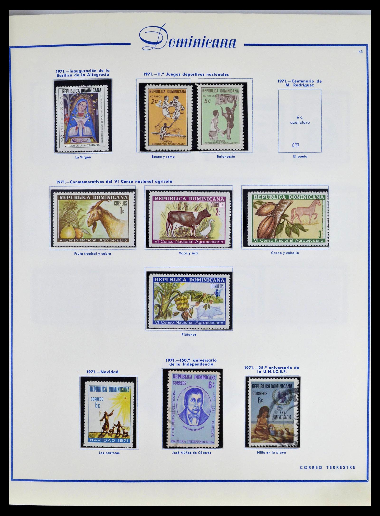 39216 0059 - Stamp collection 39216 Dominican Republic 1870-1982.