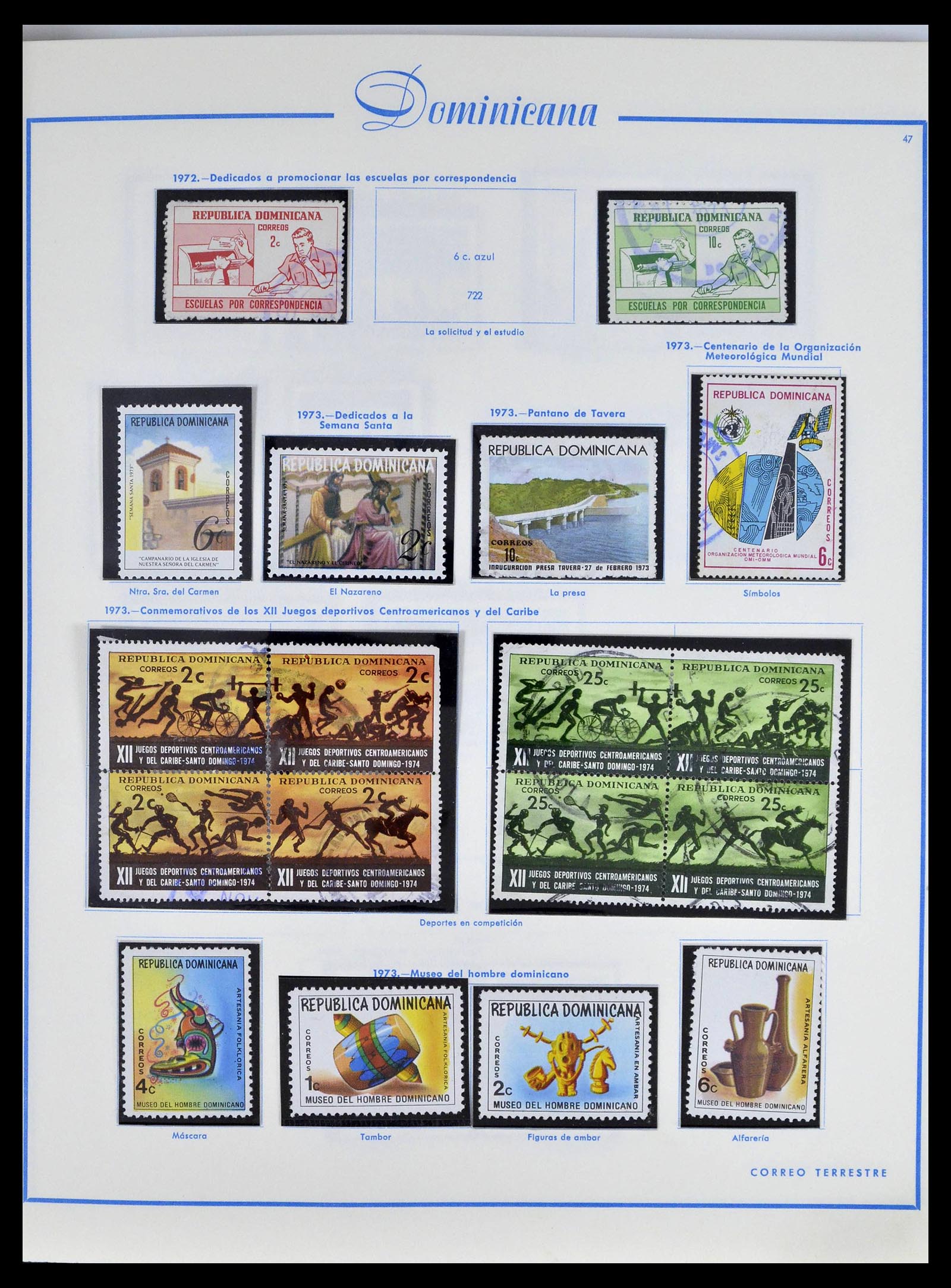 39216 0061 - Stamp collection 39216 Dominican Republic 1870-1982.