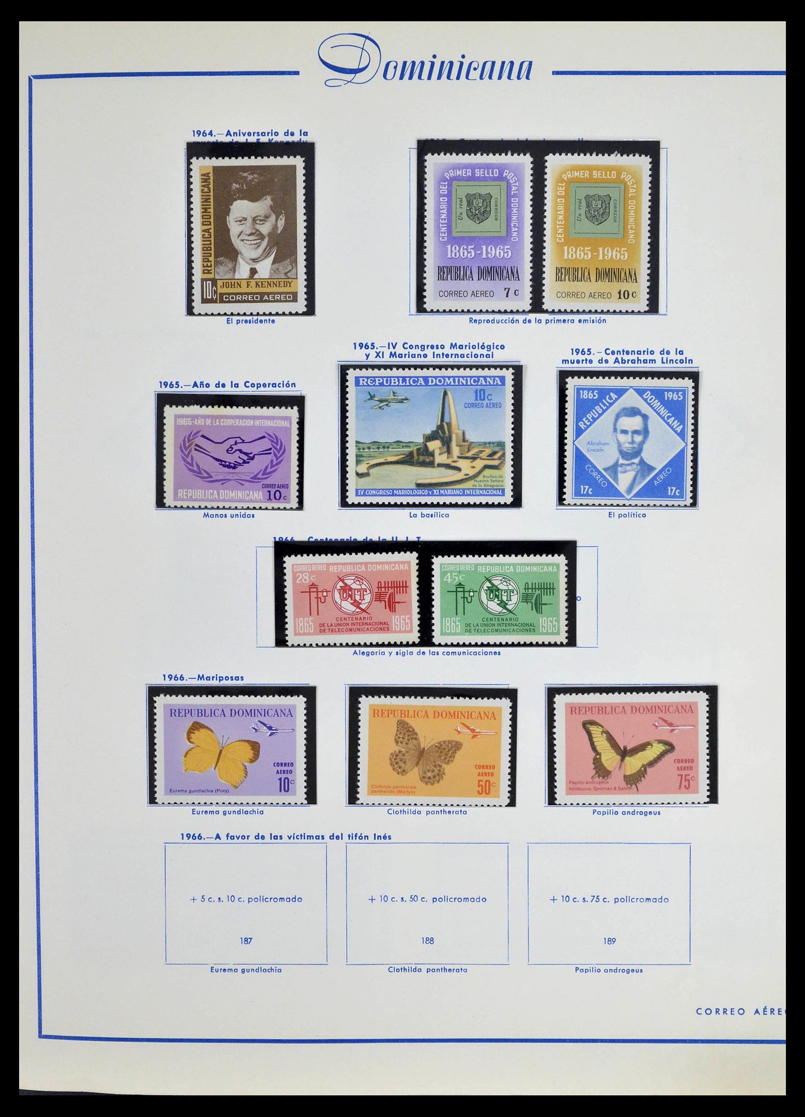 39216 0094 - Stamp collection 39216 Dominican Republic 1870-1982.