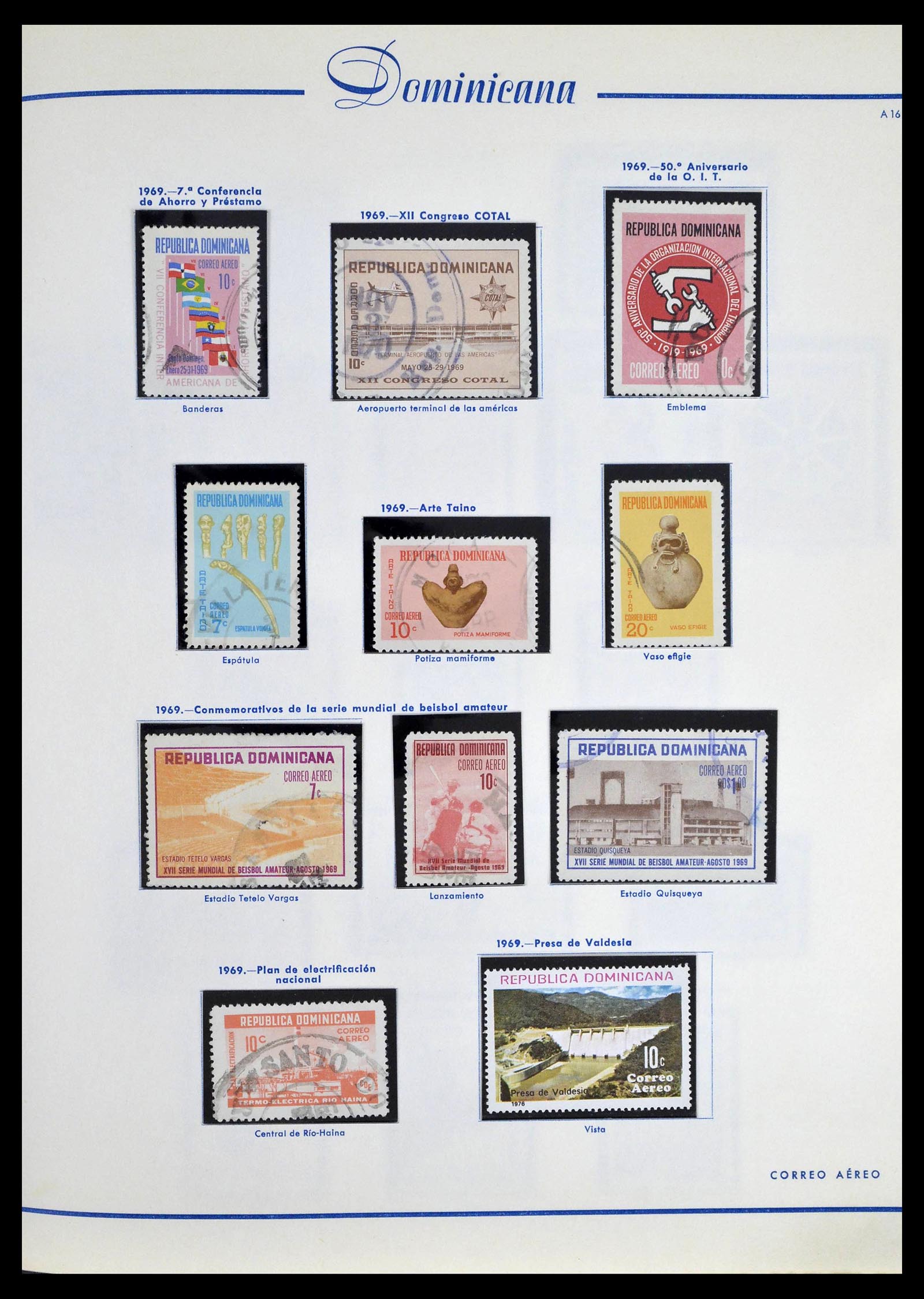 39216 0097 - Stamp collection 39216 Dominican Republic 1870-1982.