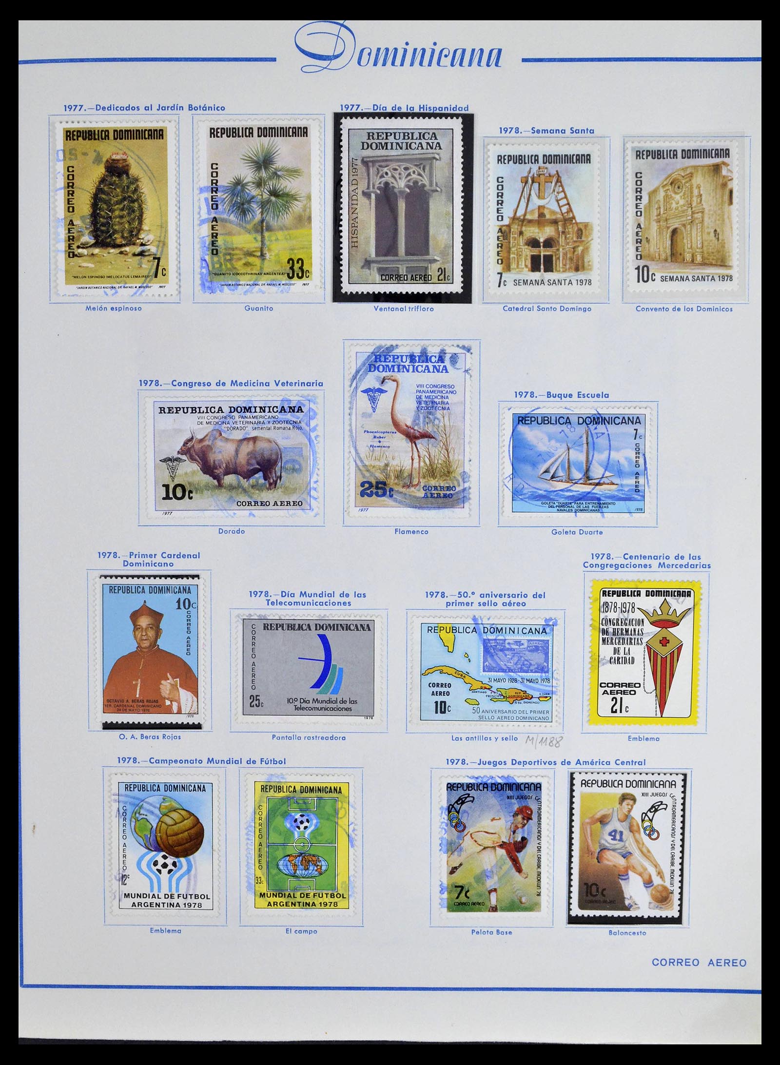 39216 0105 - Stamp collection 39216 Dominican Republic 1870-1982.