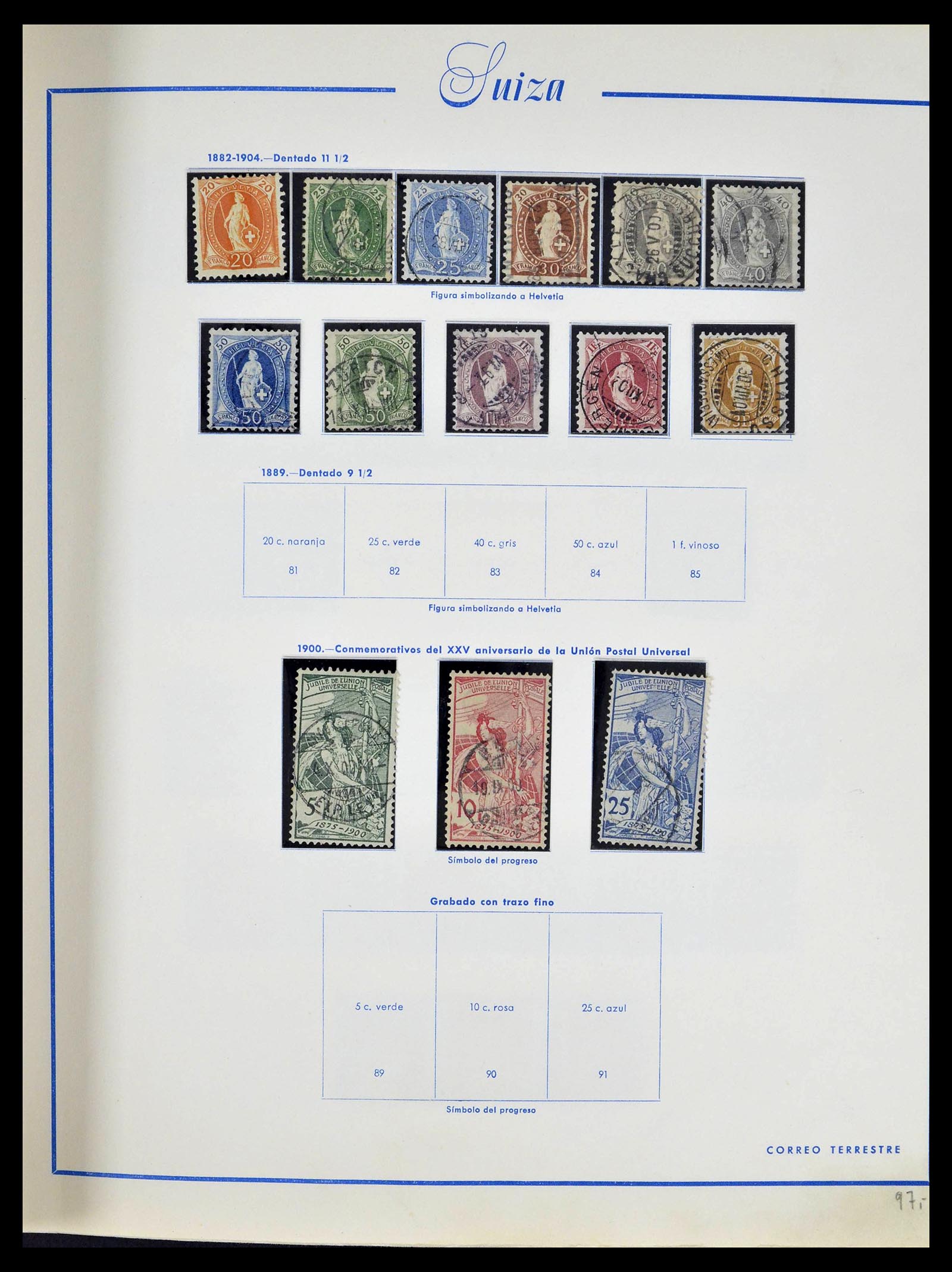 39217 0005 - Postzegelverzameling 39217 Zwitserland 1850-1986.