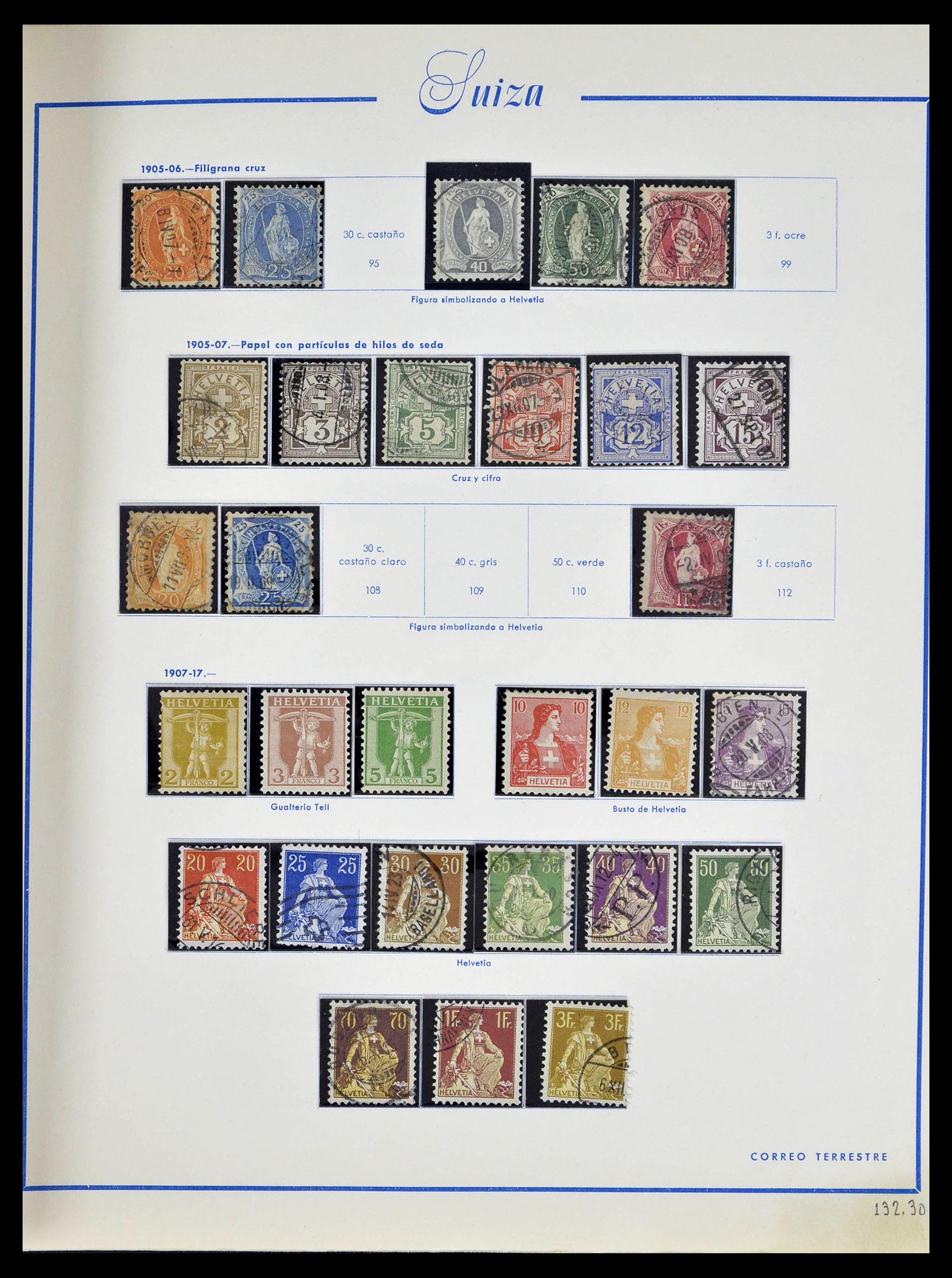 39217 0006 - Stamp collection 39217 Switzerland 1850-1986.