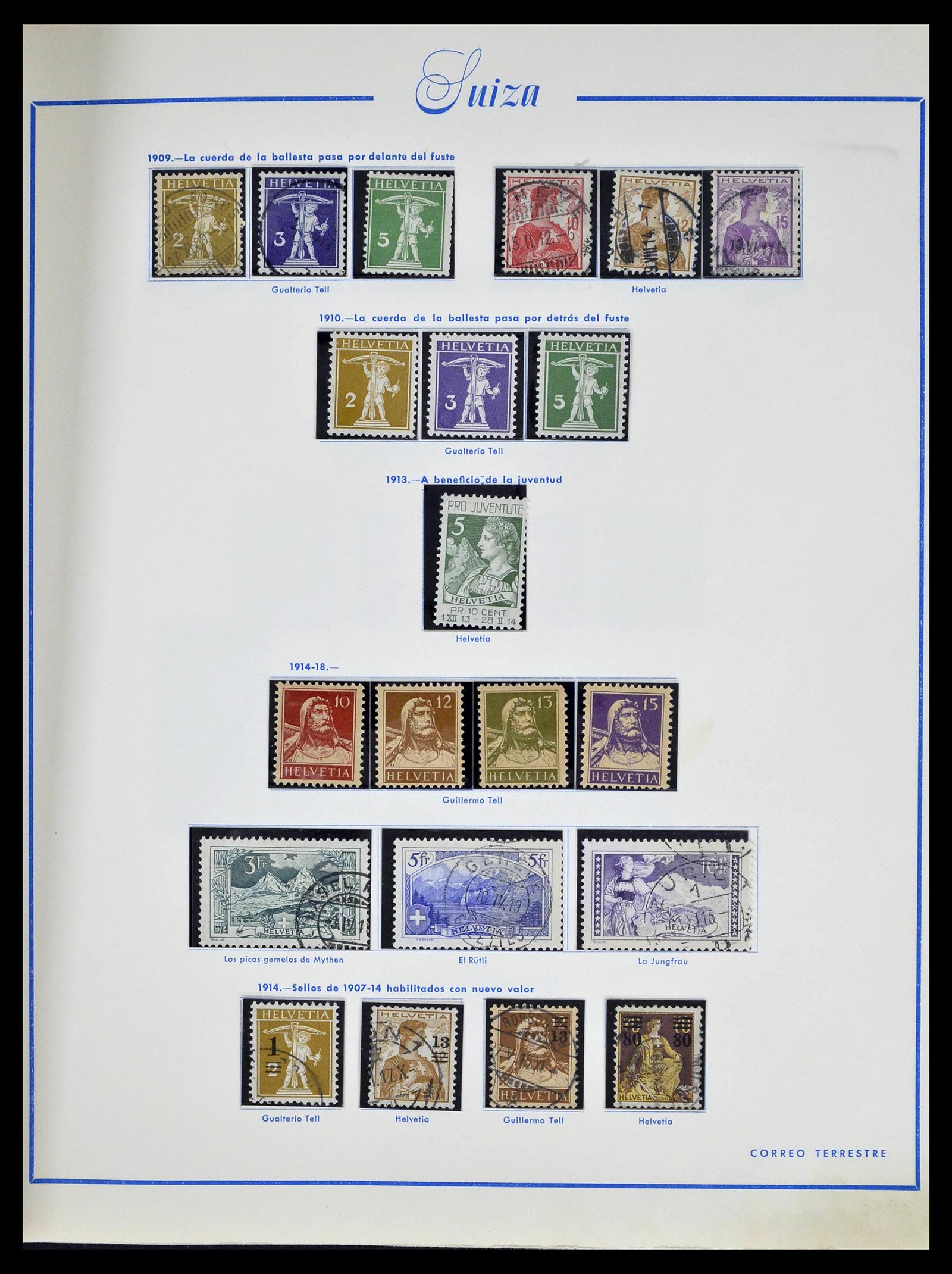 39217 0008 - Postzegelverzameling 39217 Zwitserland 1850-1986.