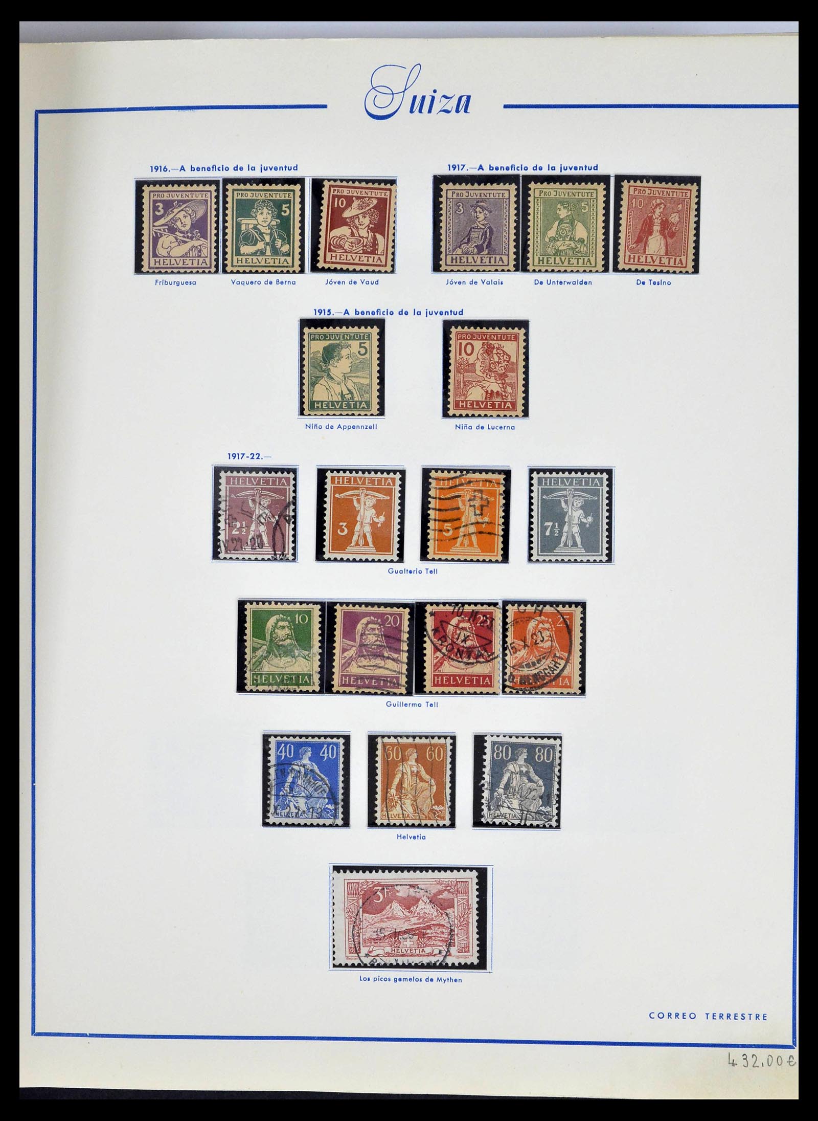 39217 0010 - Stamp collection 39217 Switzerland 1850-1986.