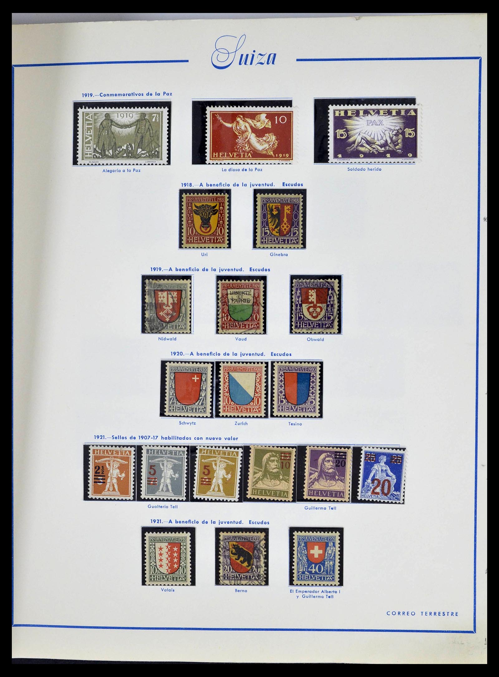 39217 0011 - Stamp collection 39217 Switzerland 1850-1986.