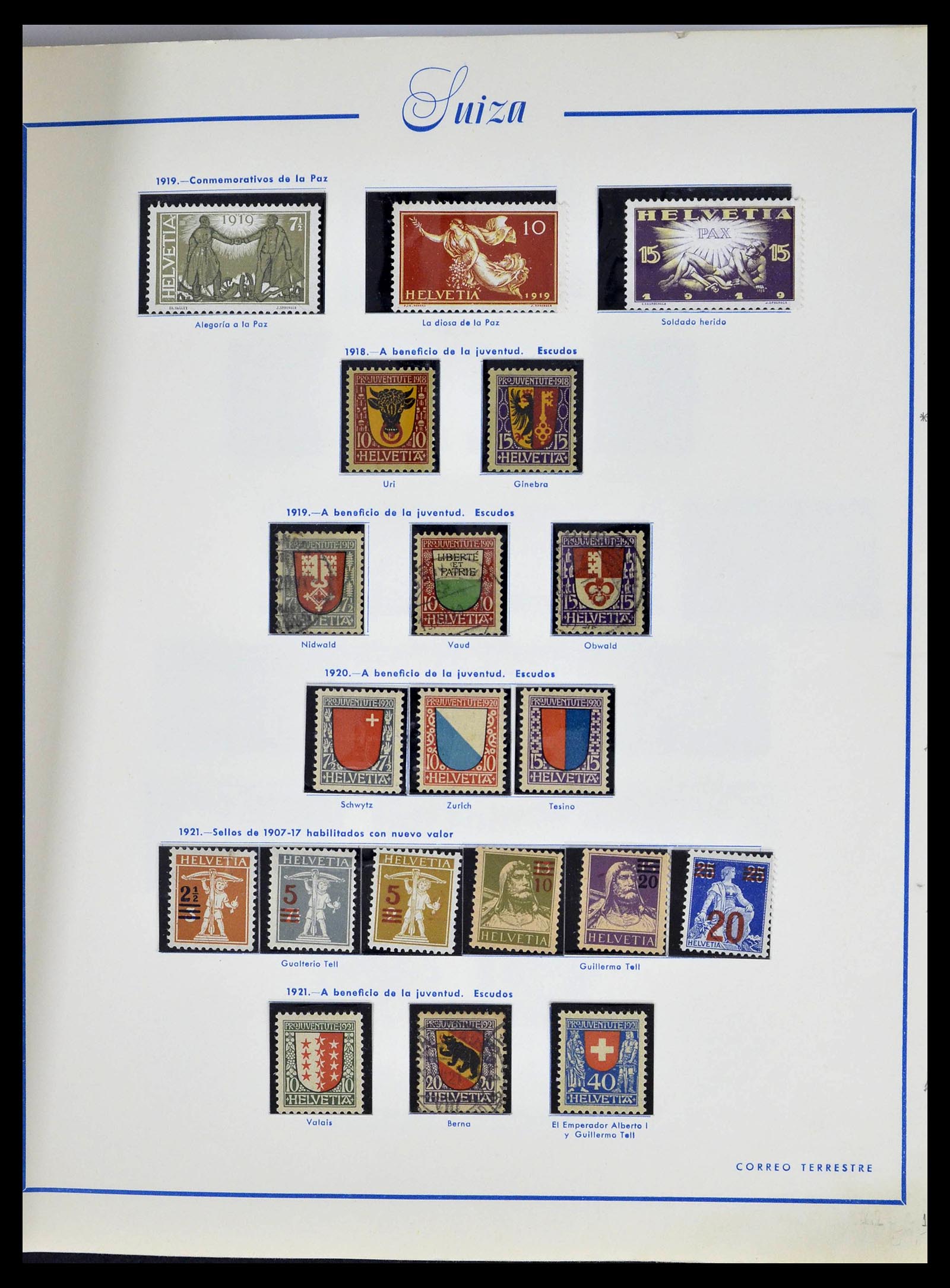 39217 0011 - Postzegelverzameling 39217 Zwitserland 1850-1986.