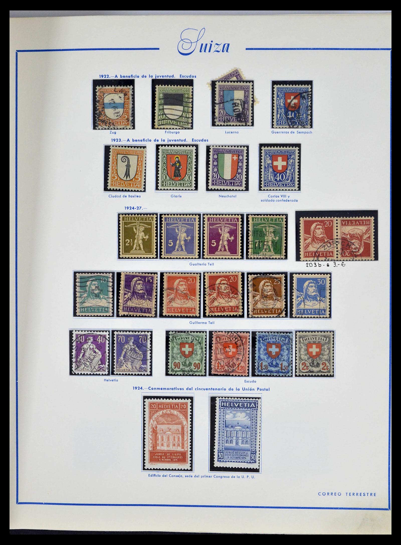 39217 0012 - Stamp collection 39217 Switzerland 1850-1986.