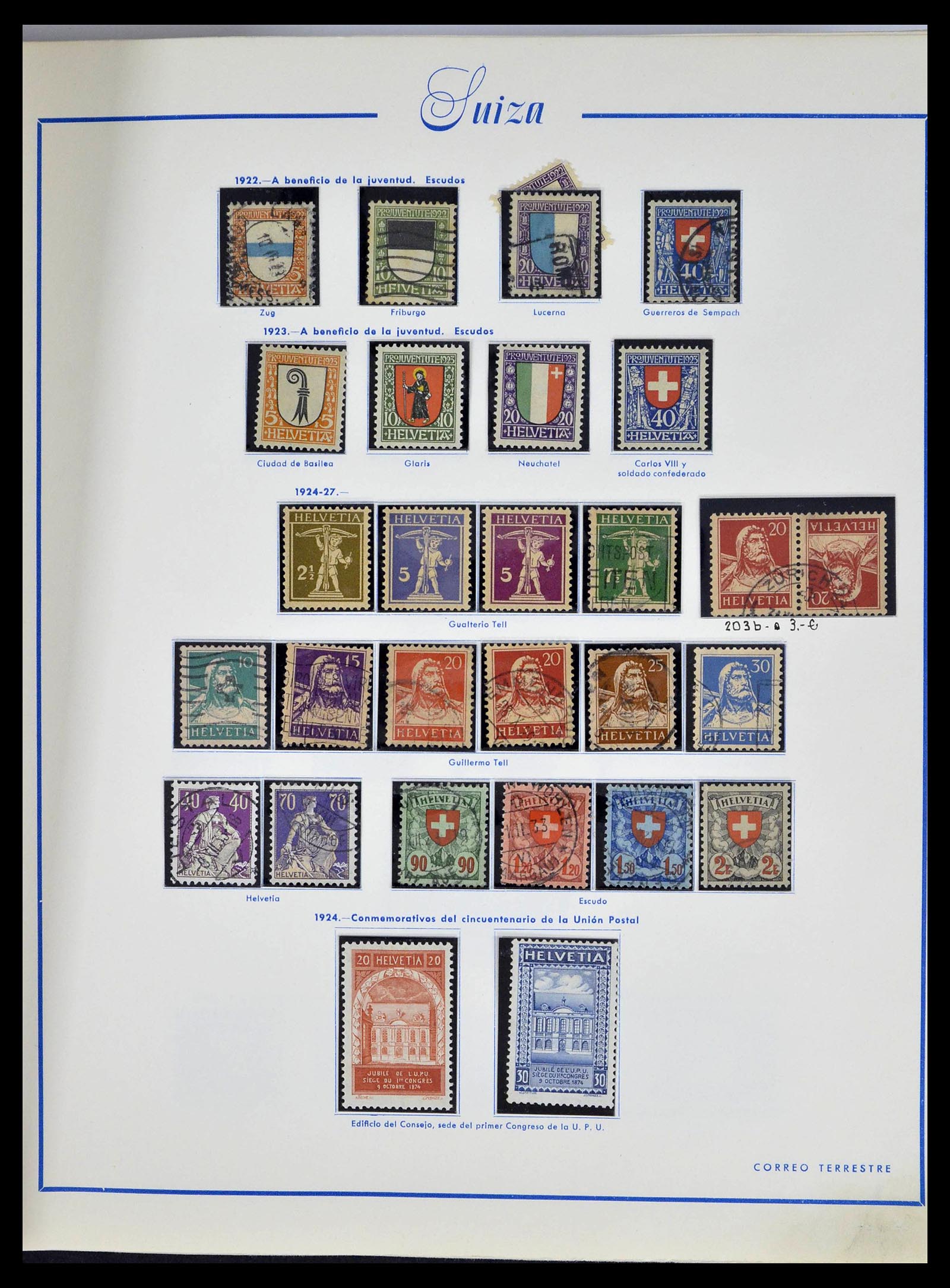 39217 0012 - Postzegelverzameling 39217 Zwitserland 1850-1986.