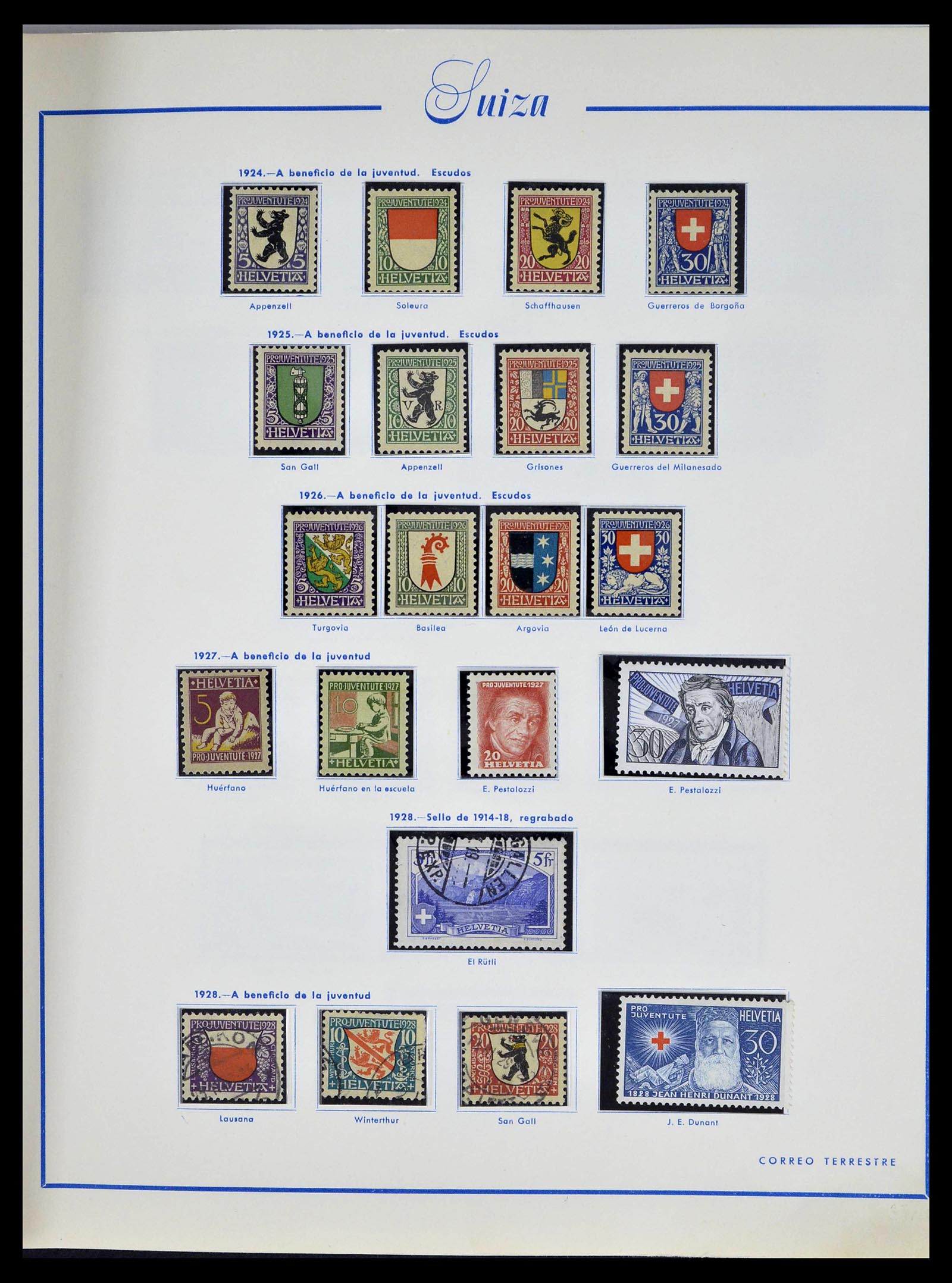 39217 0013 - Stamp collection 39217 Switzerland 1850-1986.