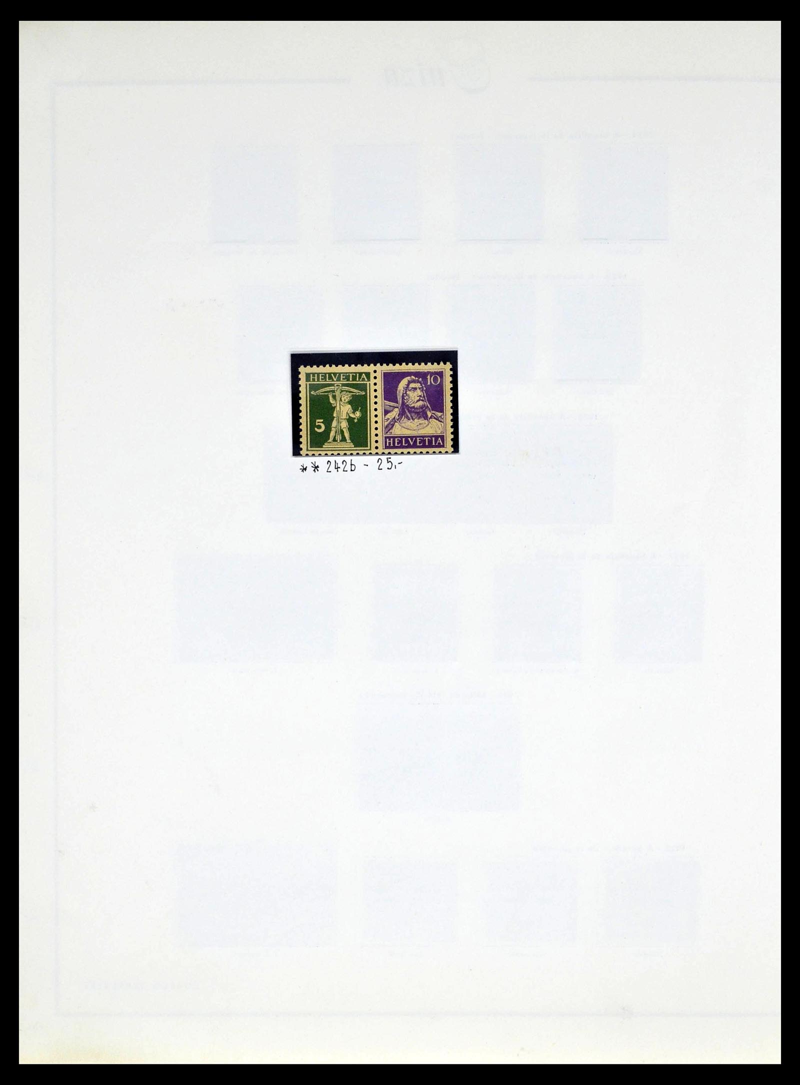39217 0014 - Postzegelverzameling 39217 Zwitserland 1850-1986.