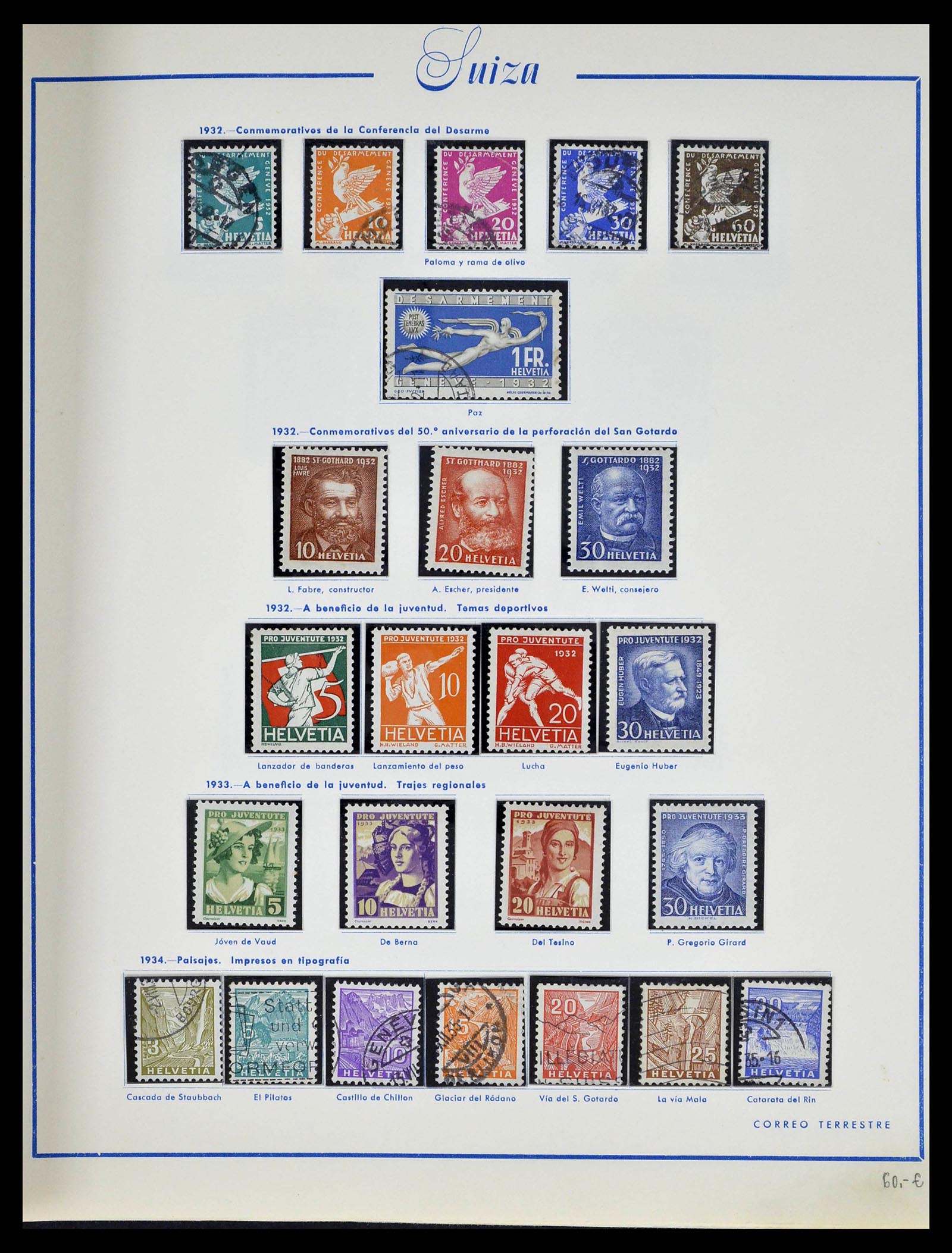 39217 0016 - Stamp collection 39217 Switzerland 1850-1986.