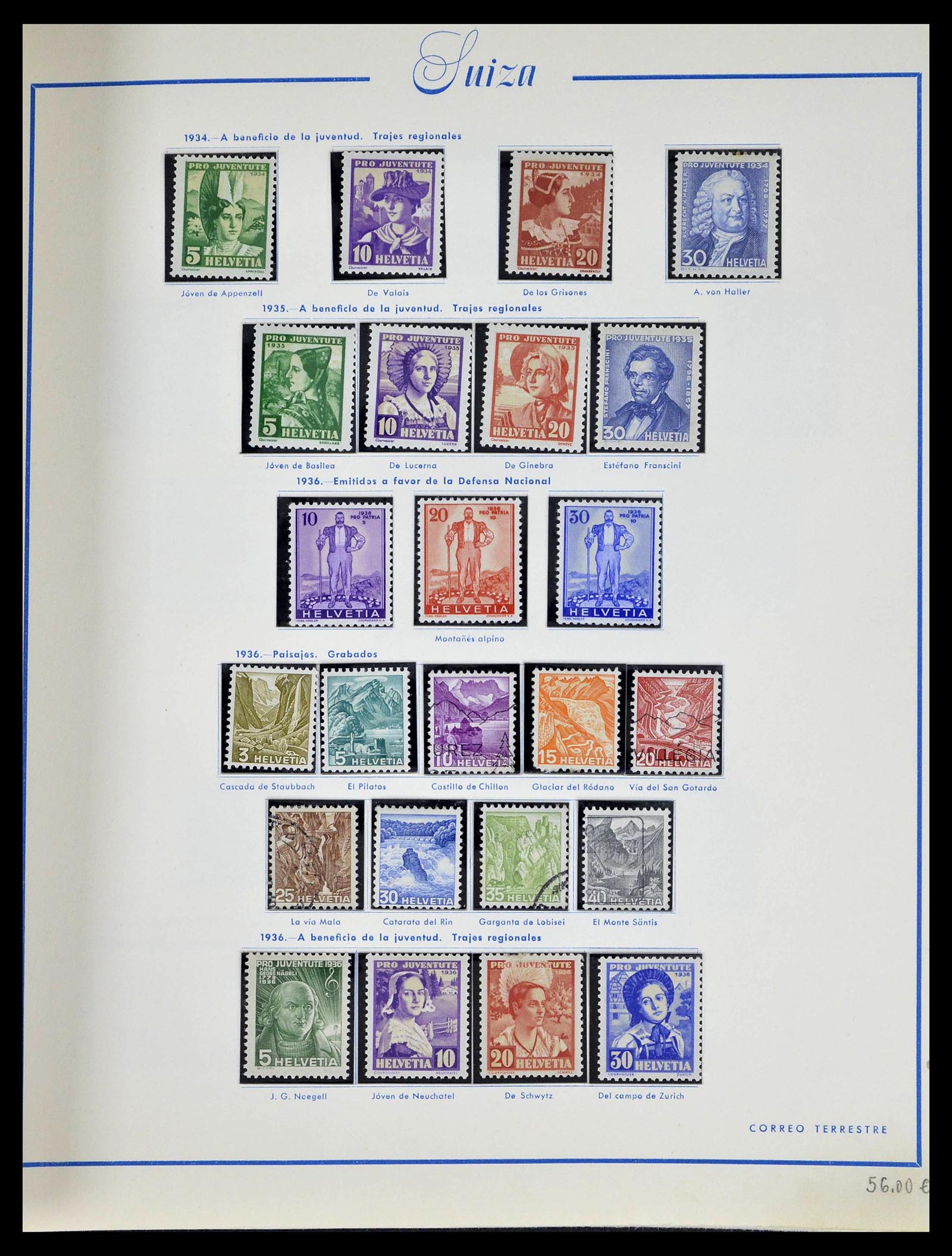 39217 0017 - Stamp collection 39217 Switzerland 1850-1986.
