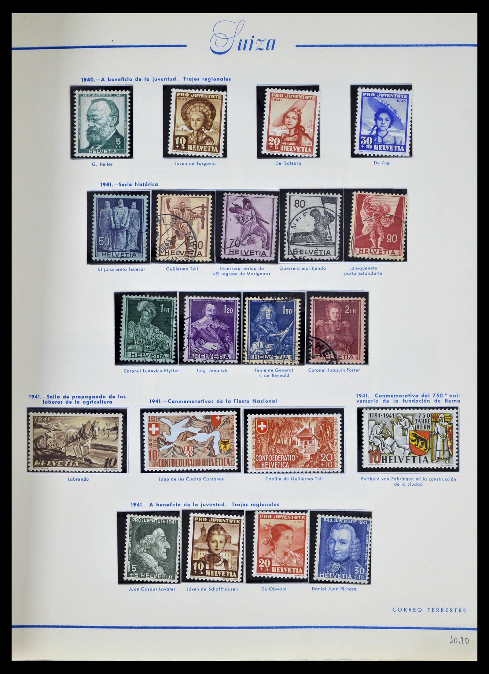 39217 0022 - Postzegelverzameling 39217 Zwitserland 1850-1986.