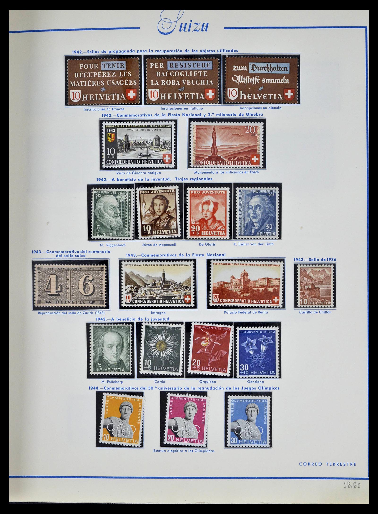 39217 0023 - Postzegelverzameling 39217 Zwitserland 1850-1986.