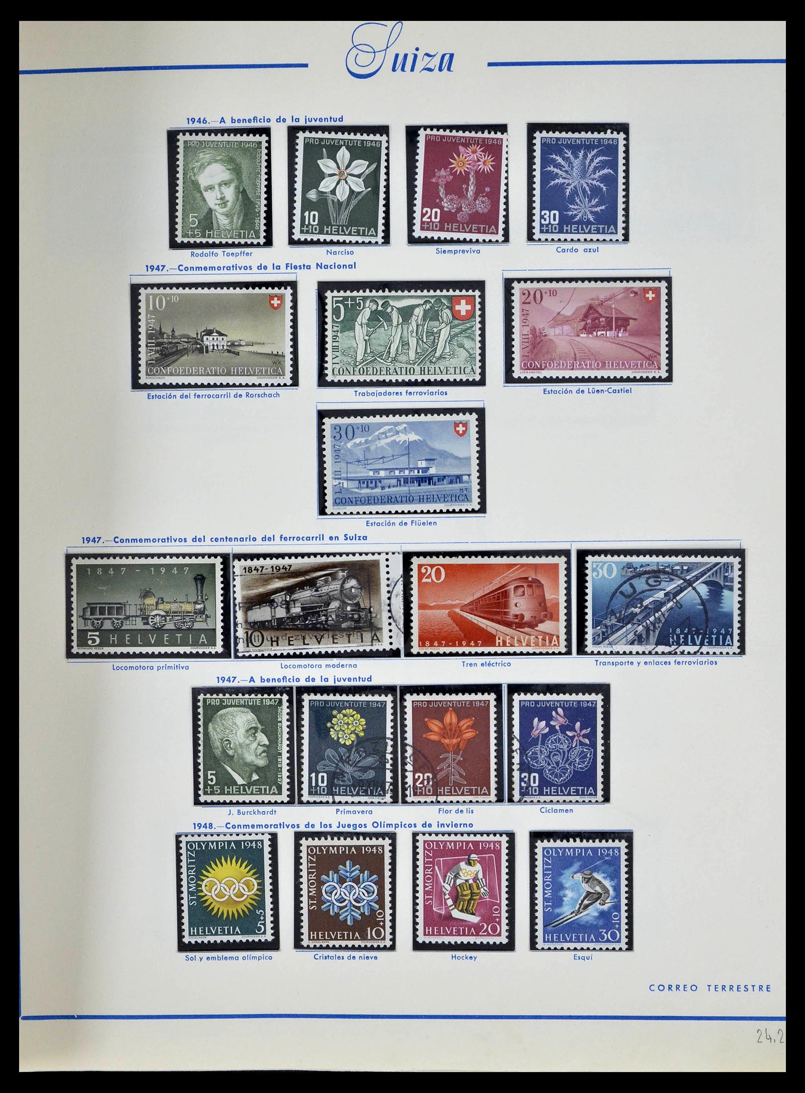 39217 0026 - Postzegelverzameling 39217 Zwitserland 1850-1986.