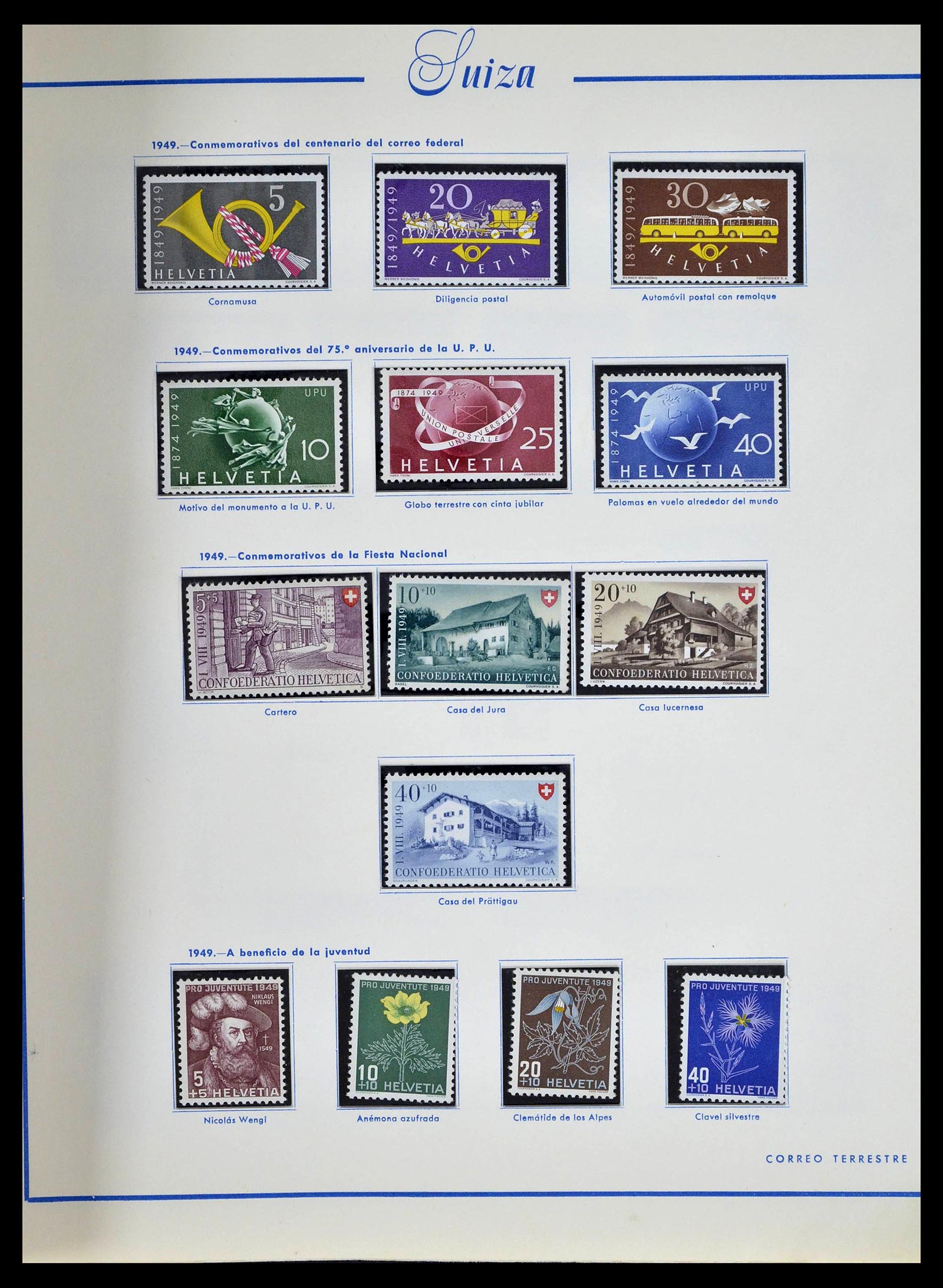 39217 0028 - Postzegelverzameling 39217 Zwitserland 1850-1986.