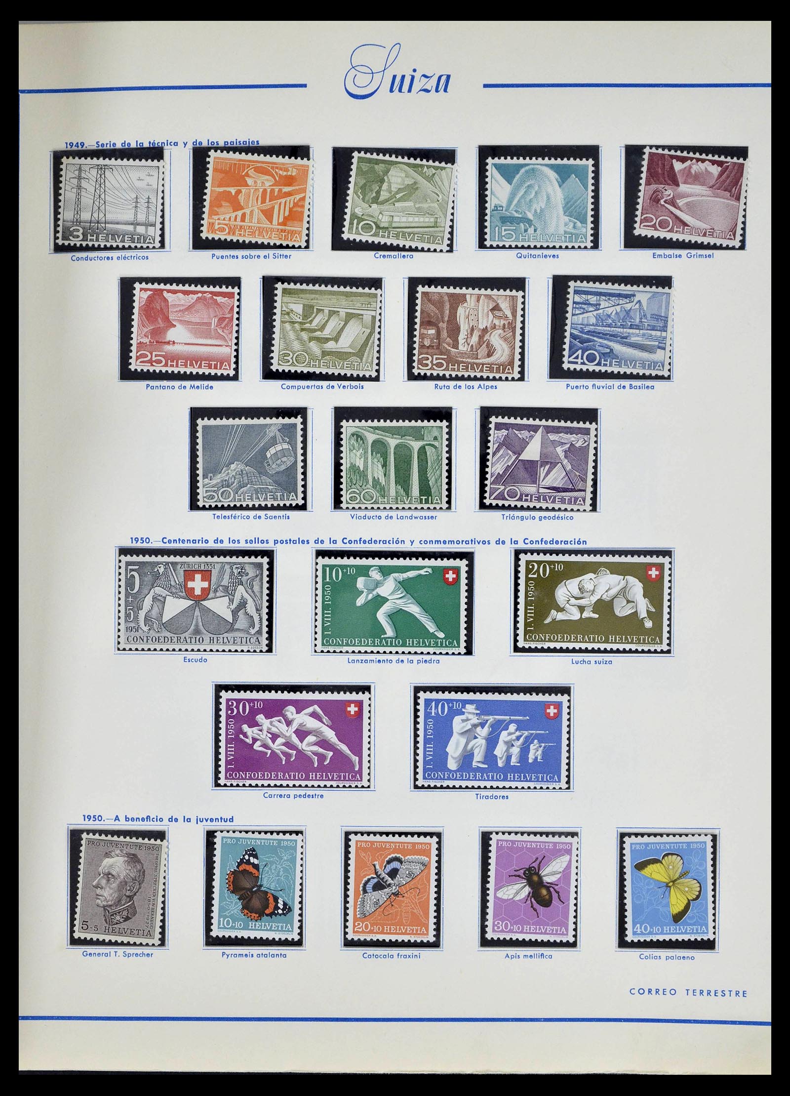 39217 0030 - Stamp collection 39217 Switzerland 1850-1986.