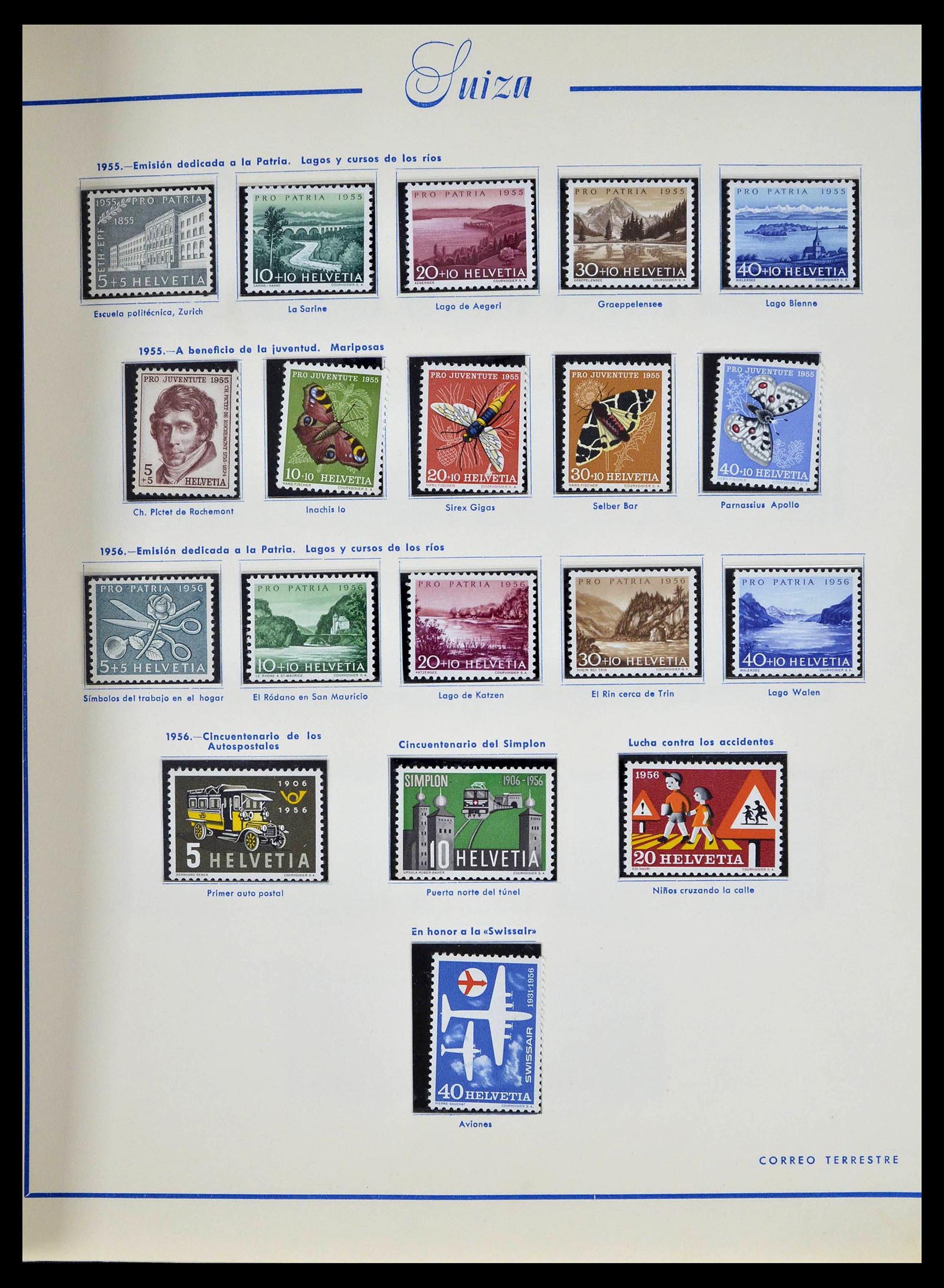 39217 0034 - Postzegelverzameling 39217 Zwitserland 1850-1986.