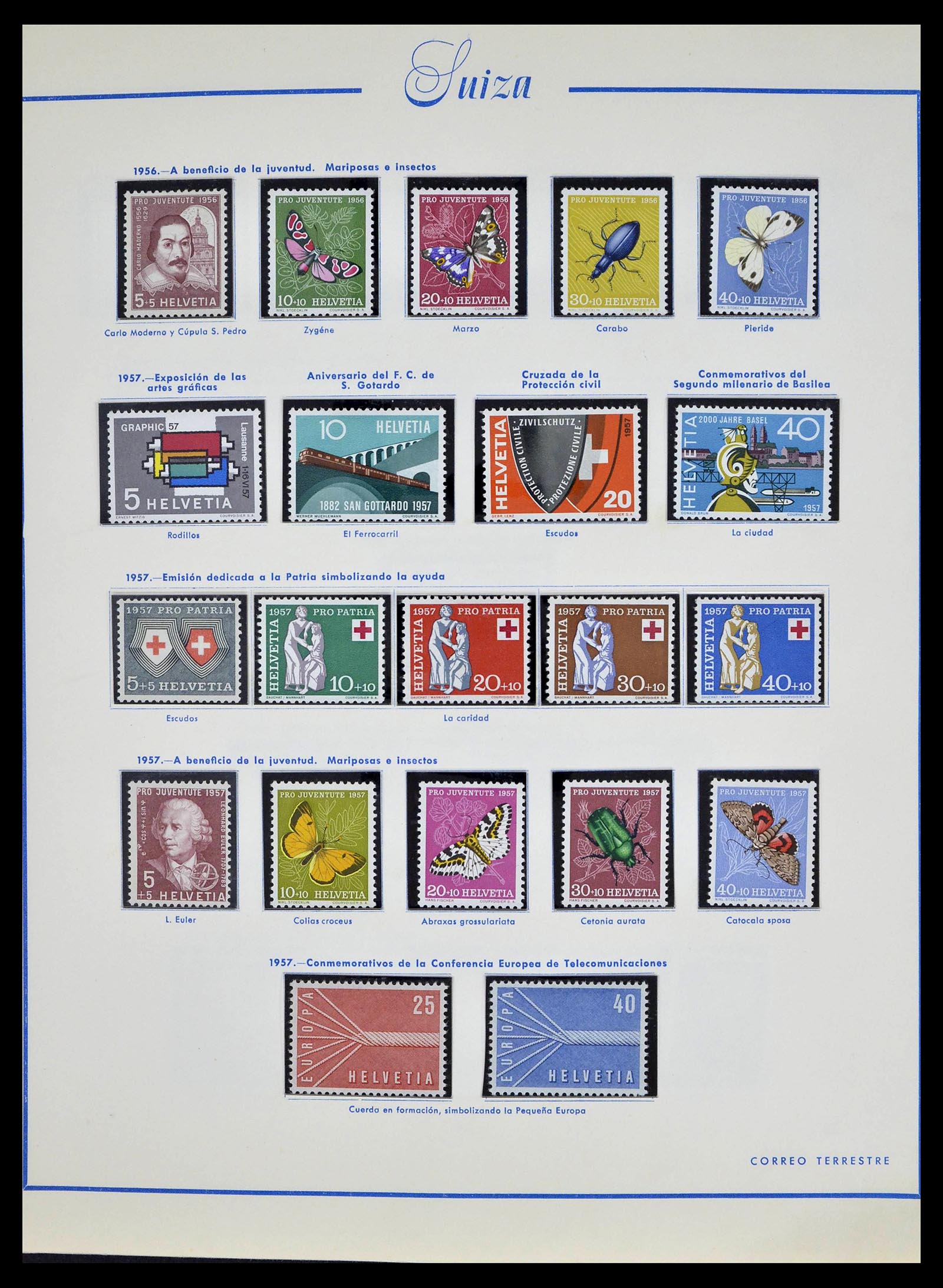39217 0035 - Postzegelverzameling 39217 Zwitserland 1850-1986.