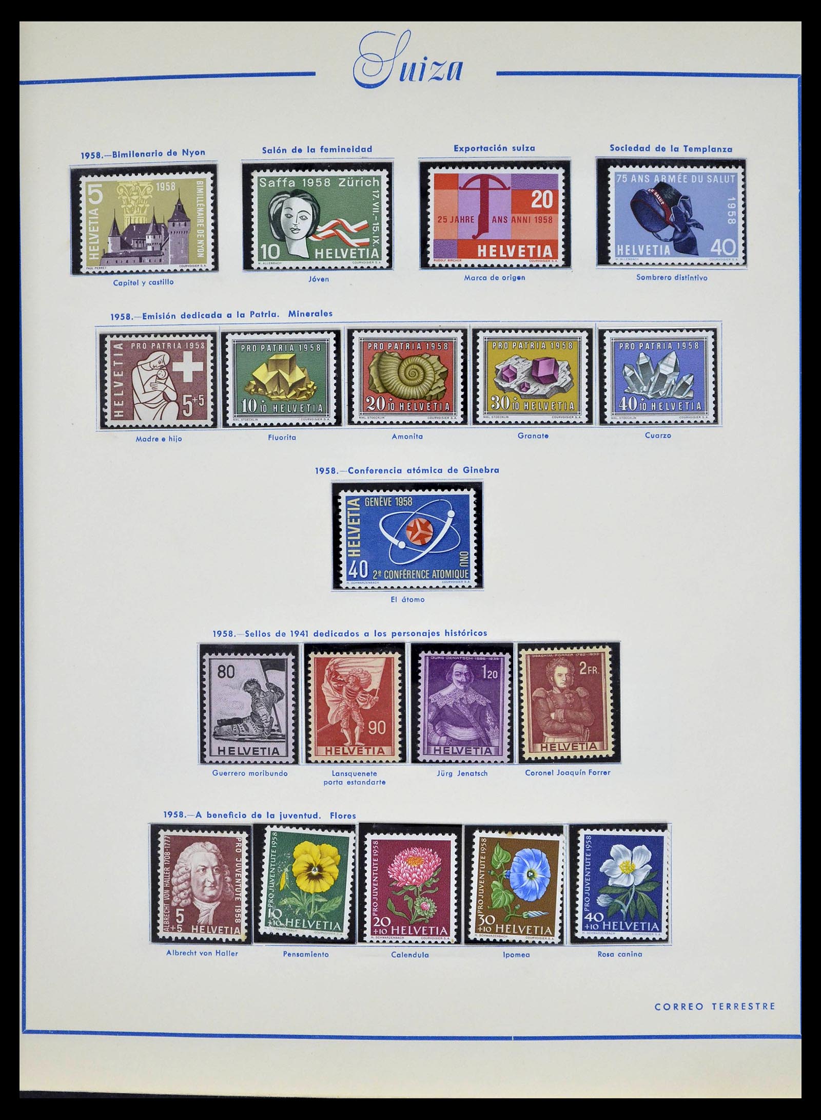 39217 0036 - Postzegelverzameling 39217 Zwitserland 1850-1986.